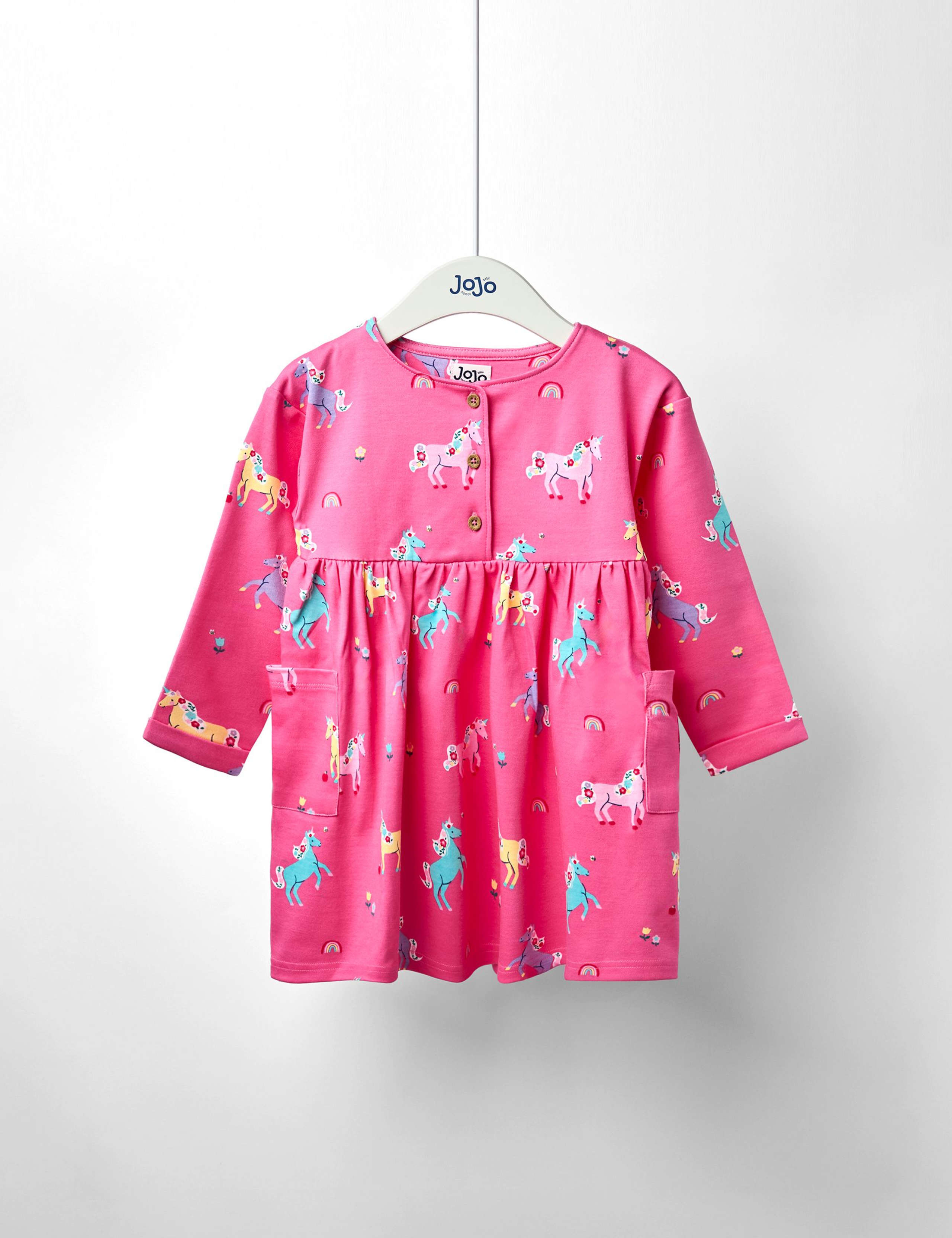 Pure Cotton Unicorn Dress (12 Mths - 7 Yrs)
