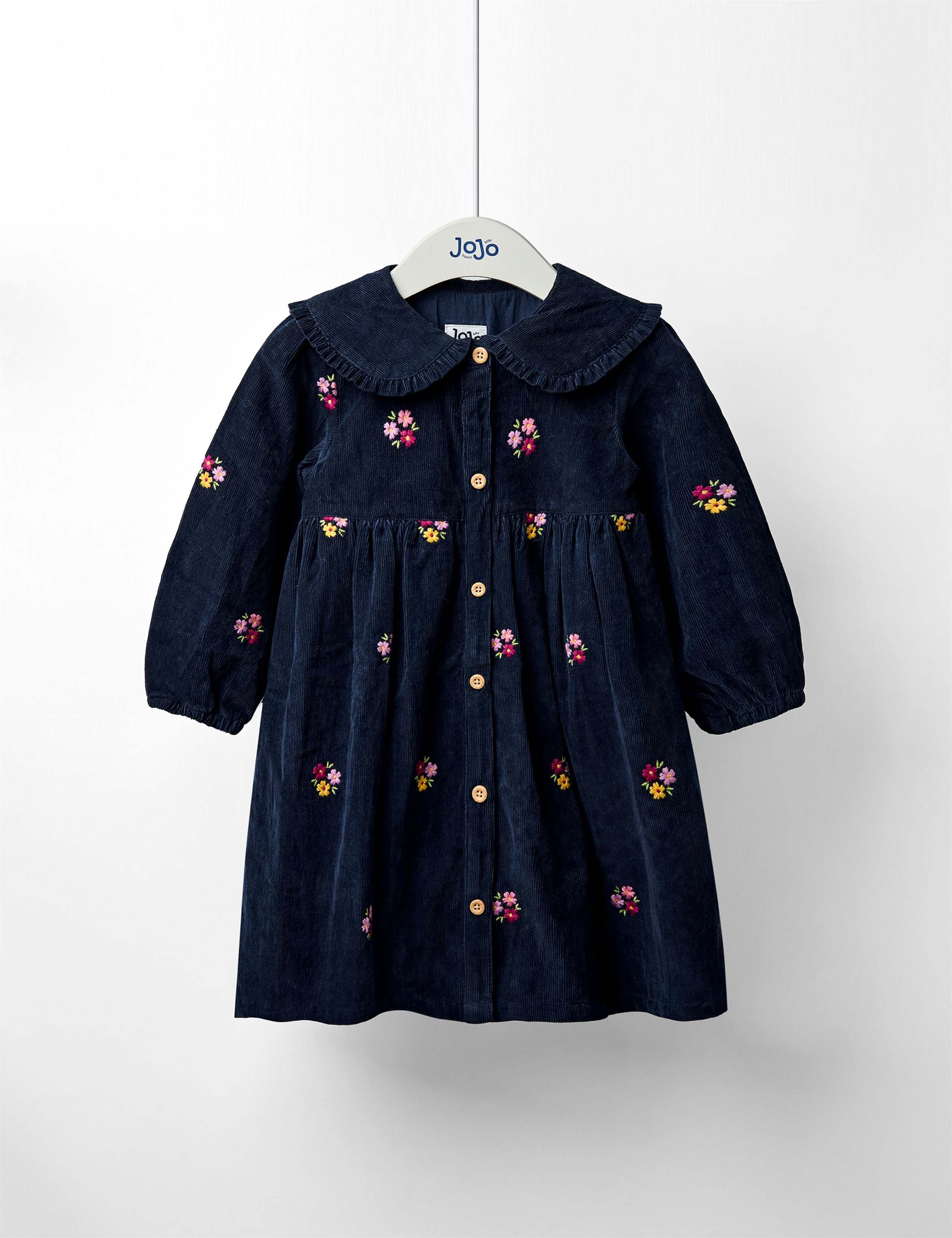 Pure Cotton Embroidered Dress (12 Mths - 9 Yrs)