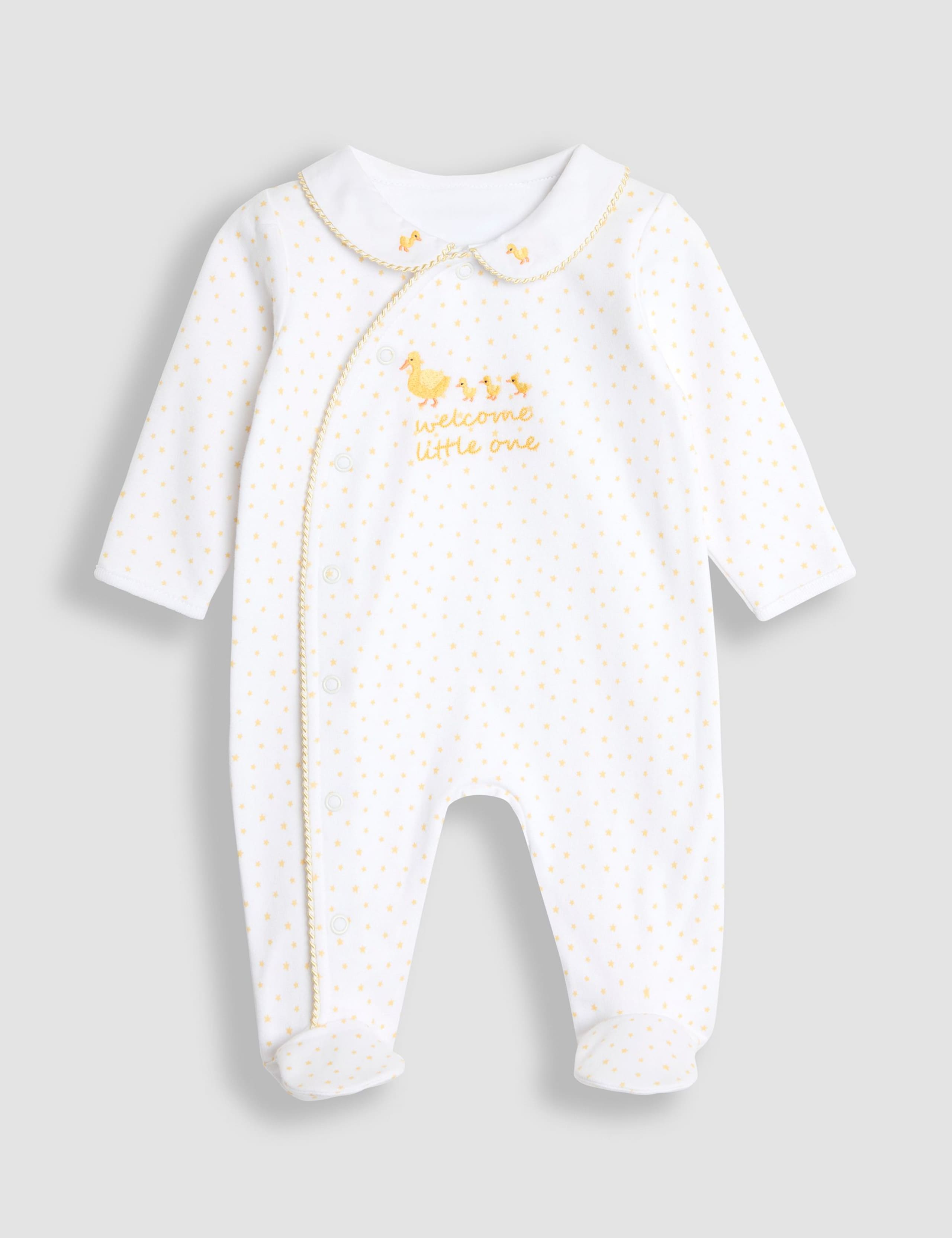 Pure Cotton Patterned Sleepsuit (3-18 Mths)