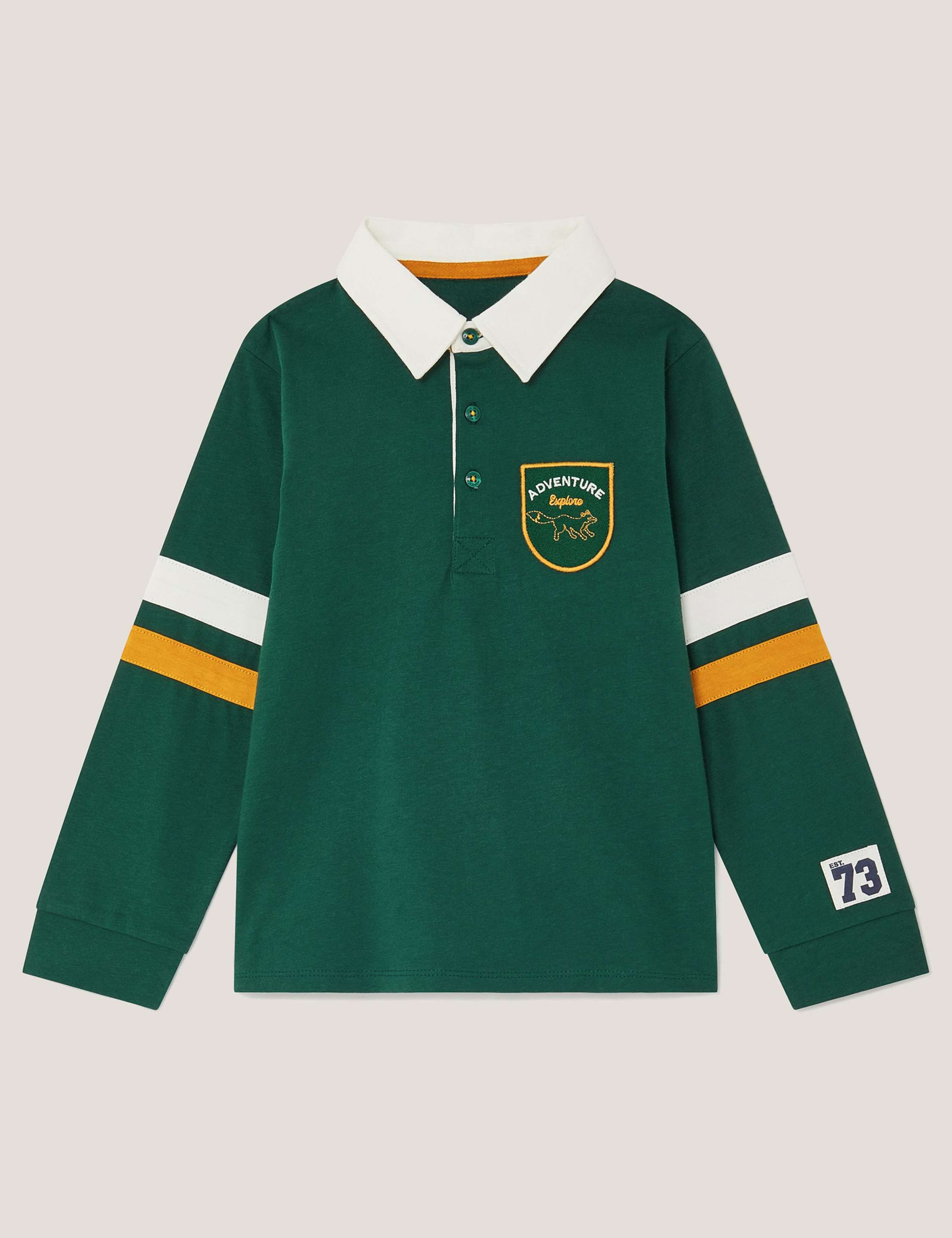 Pure Cotton Patterned Polo Shirt