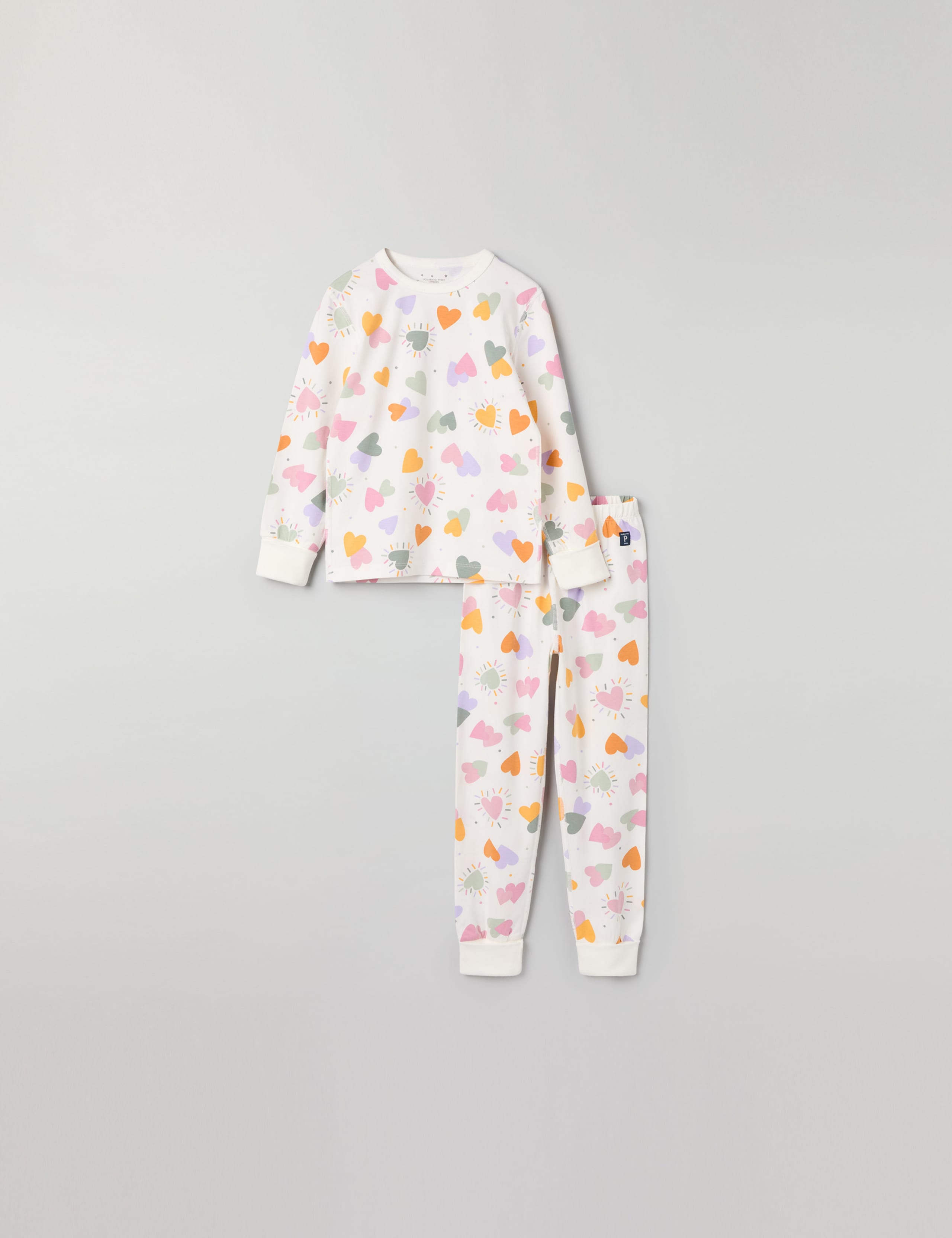 Cotton Rich Heart Pyjamas (1-10 Yrs)