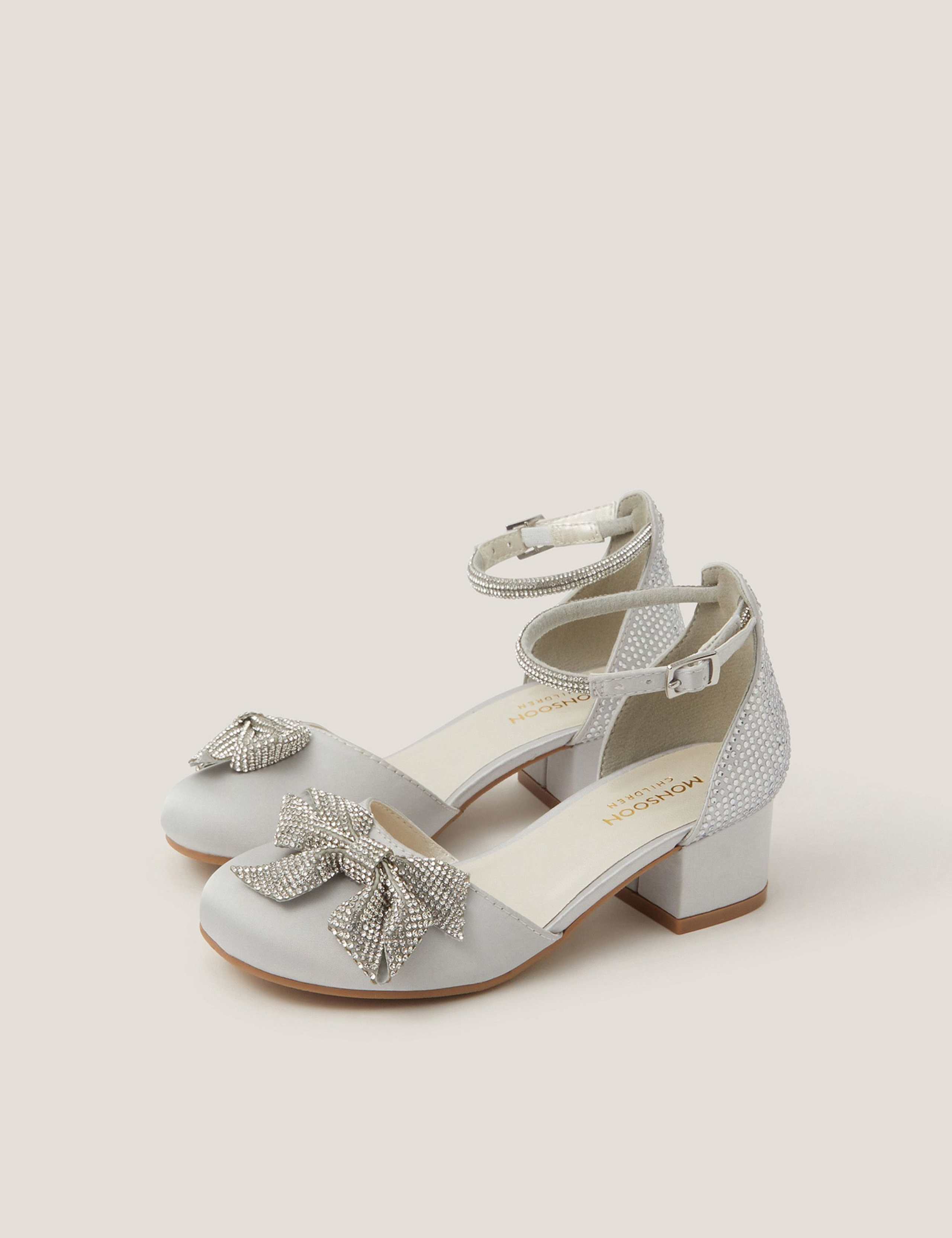 Kids' Embellished Bow Sandals (8 Small - 3 Large)
