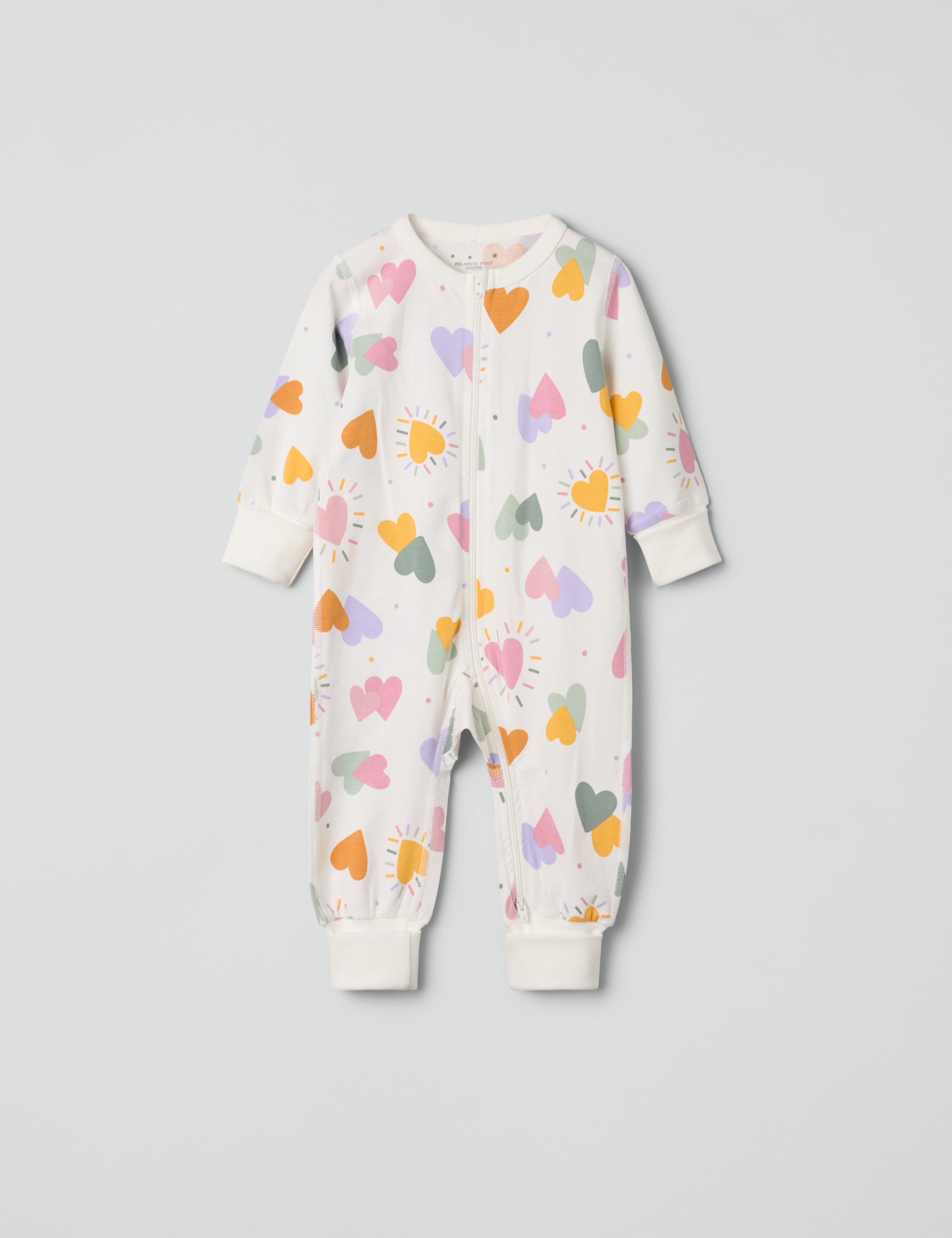 Cotton Rich Heart Sleepsuit (0-2 Yrs)