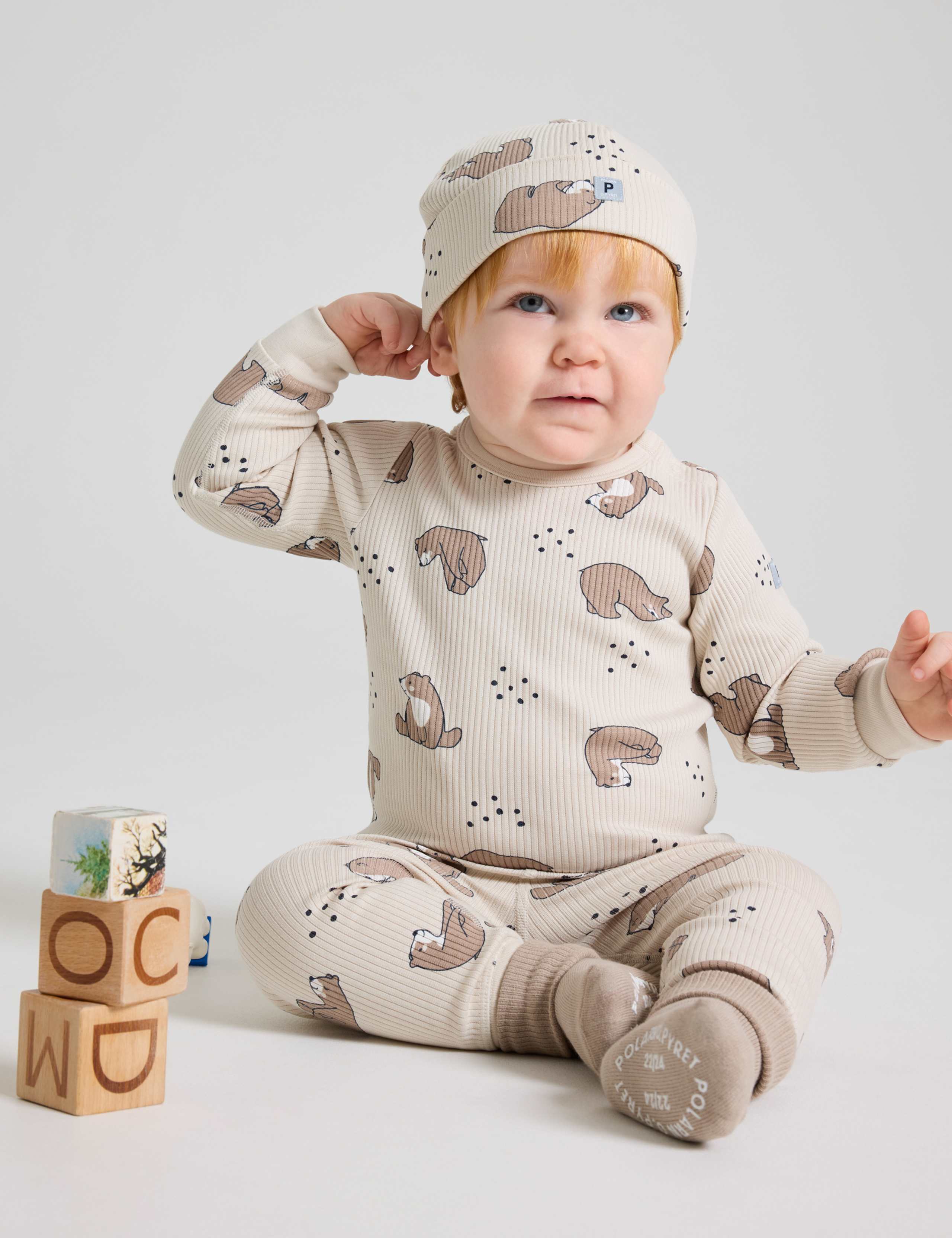 Cotton Rich Bear Print Bodysuit (1-12 Mths)