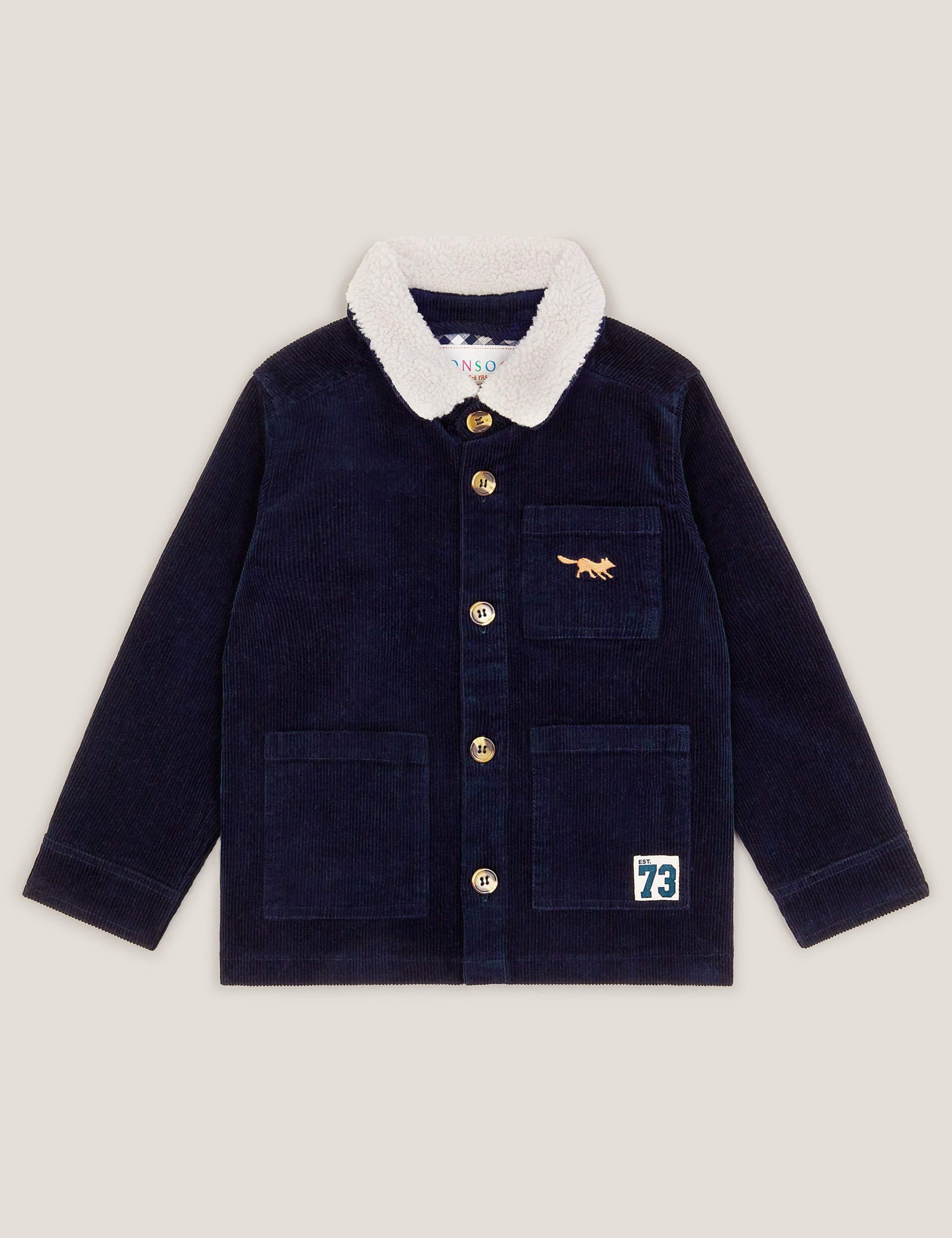 Corduroy Borg Collar Shirt (2-13 Yrs)
