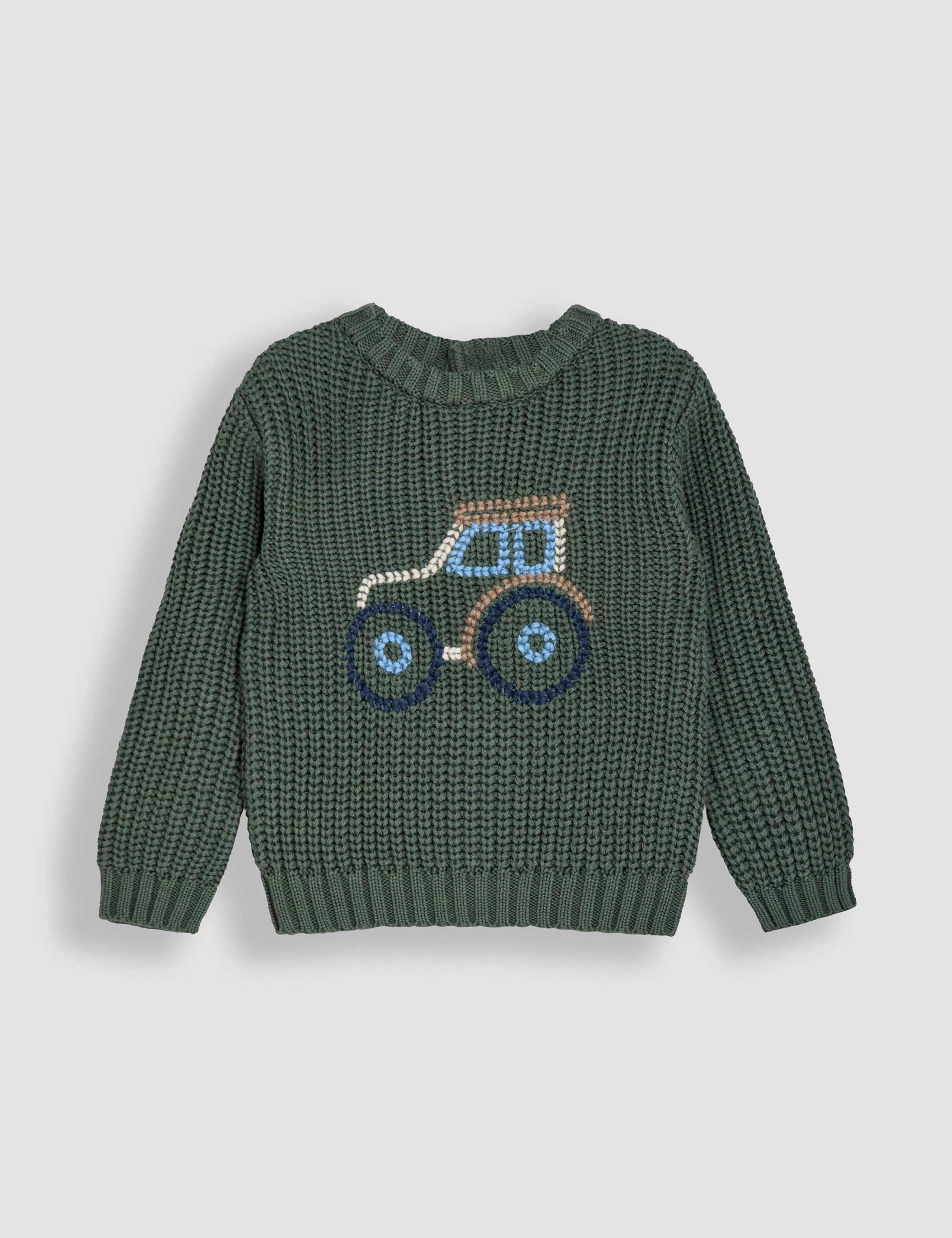 Pure Cotton Tractor Jumper (0 Mths-5 Yrs)
