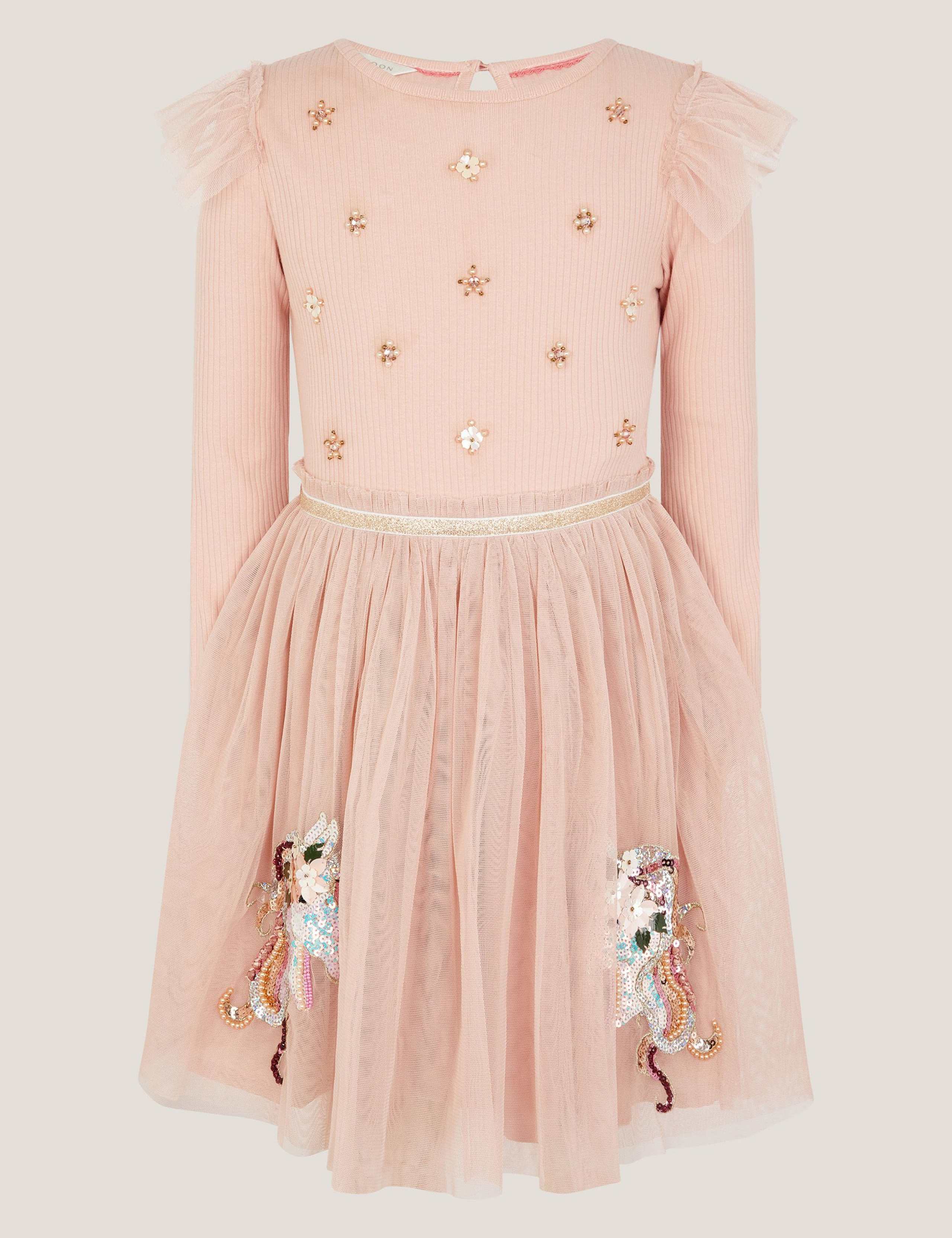 Embellished Tulle Party Dress (3-13 Yrs)