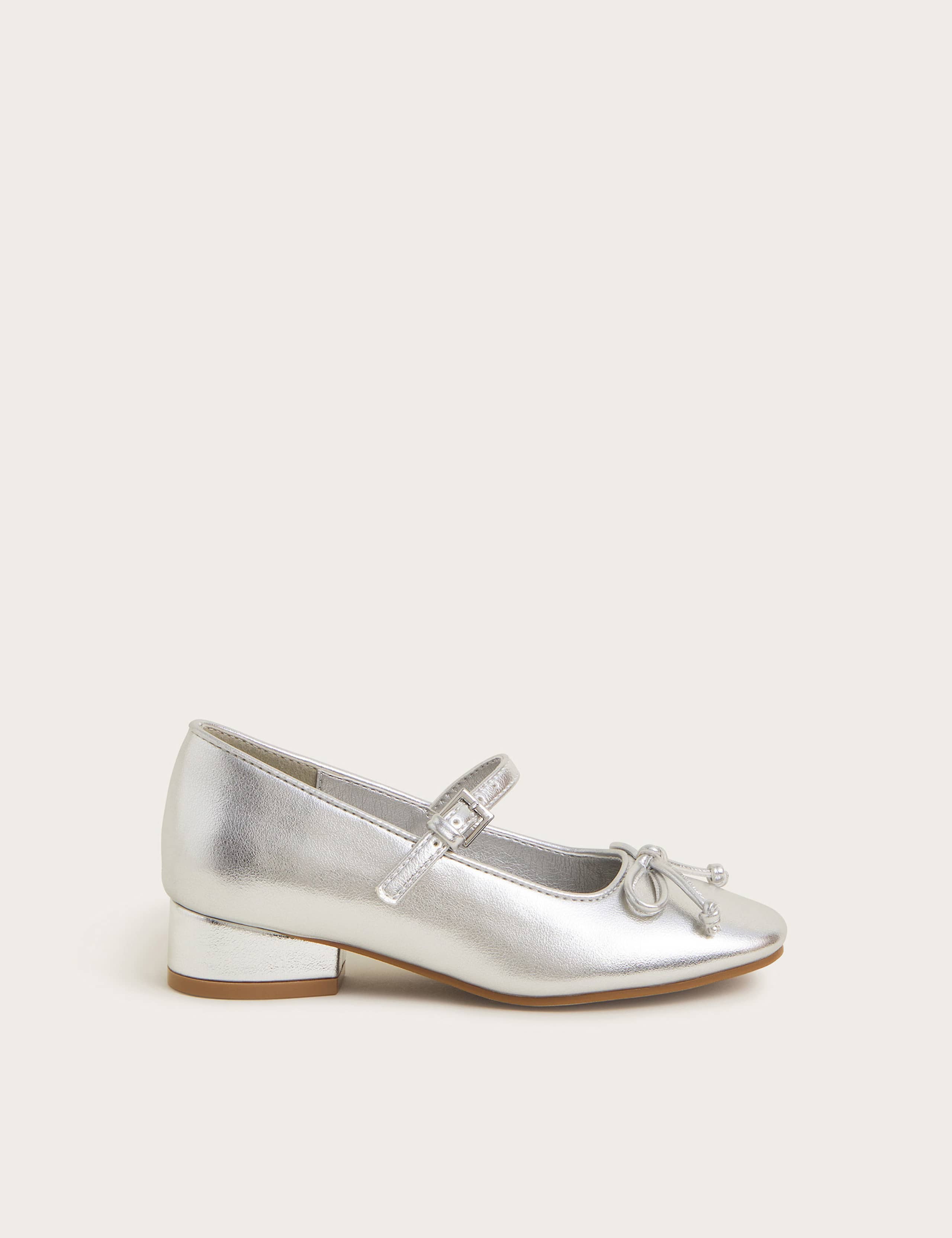 Kids' Metallic Mary Jane Shoes (7 Small - 4 Large)