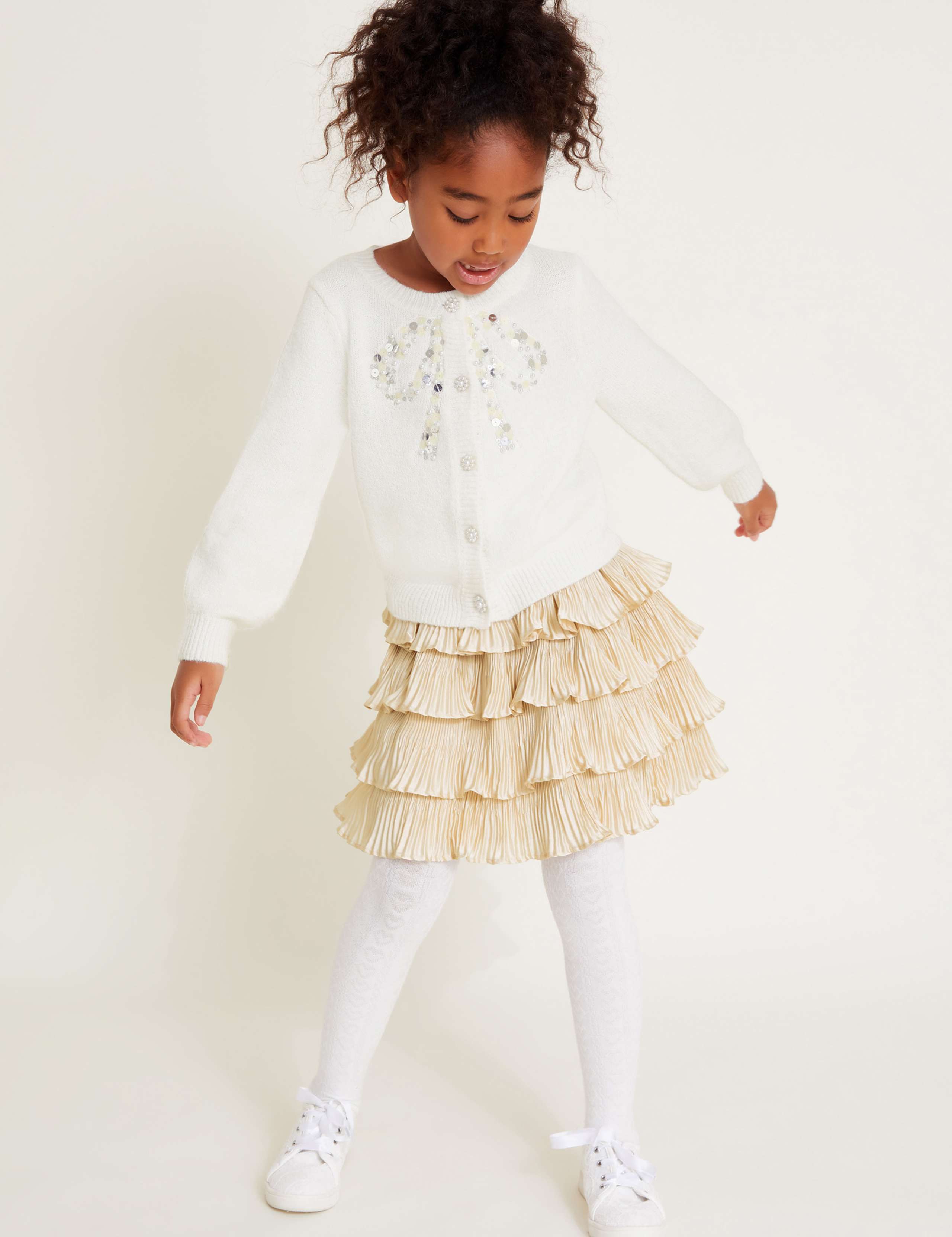 Sequin Bow Cardigan (3-15 Yrs)