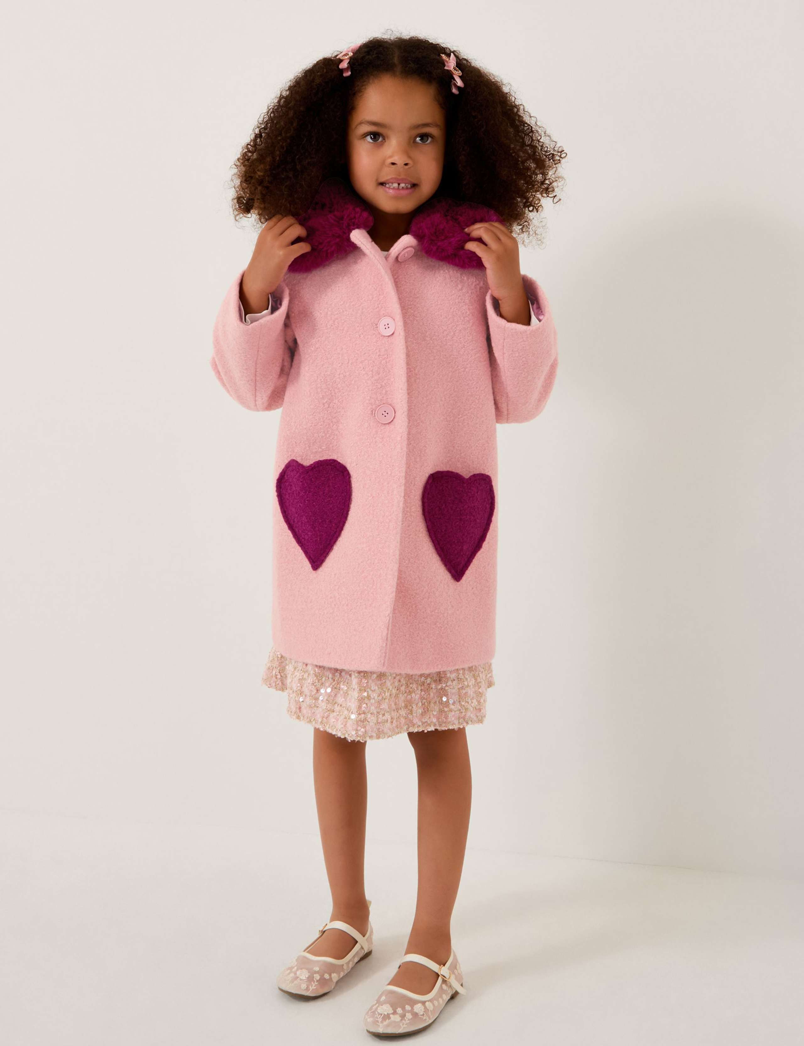 Collared Heart Coat (3-13 Yrs)