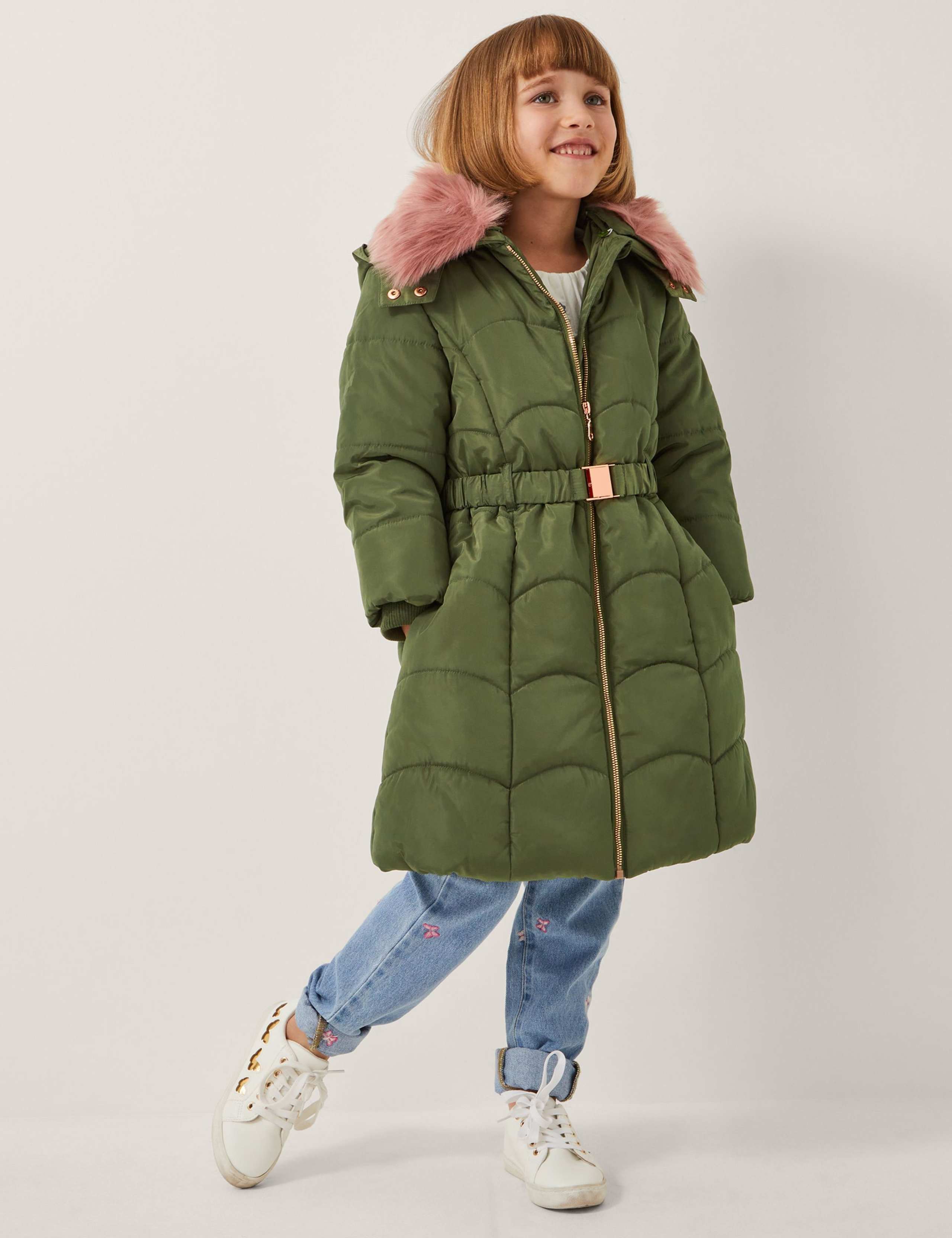 Hooded Belted Coat (3-15 Yrs)