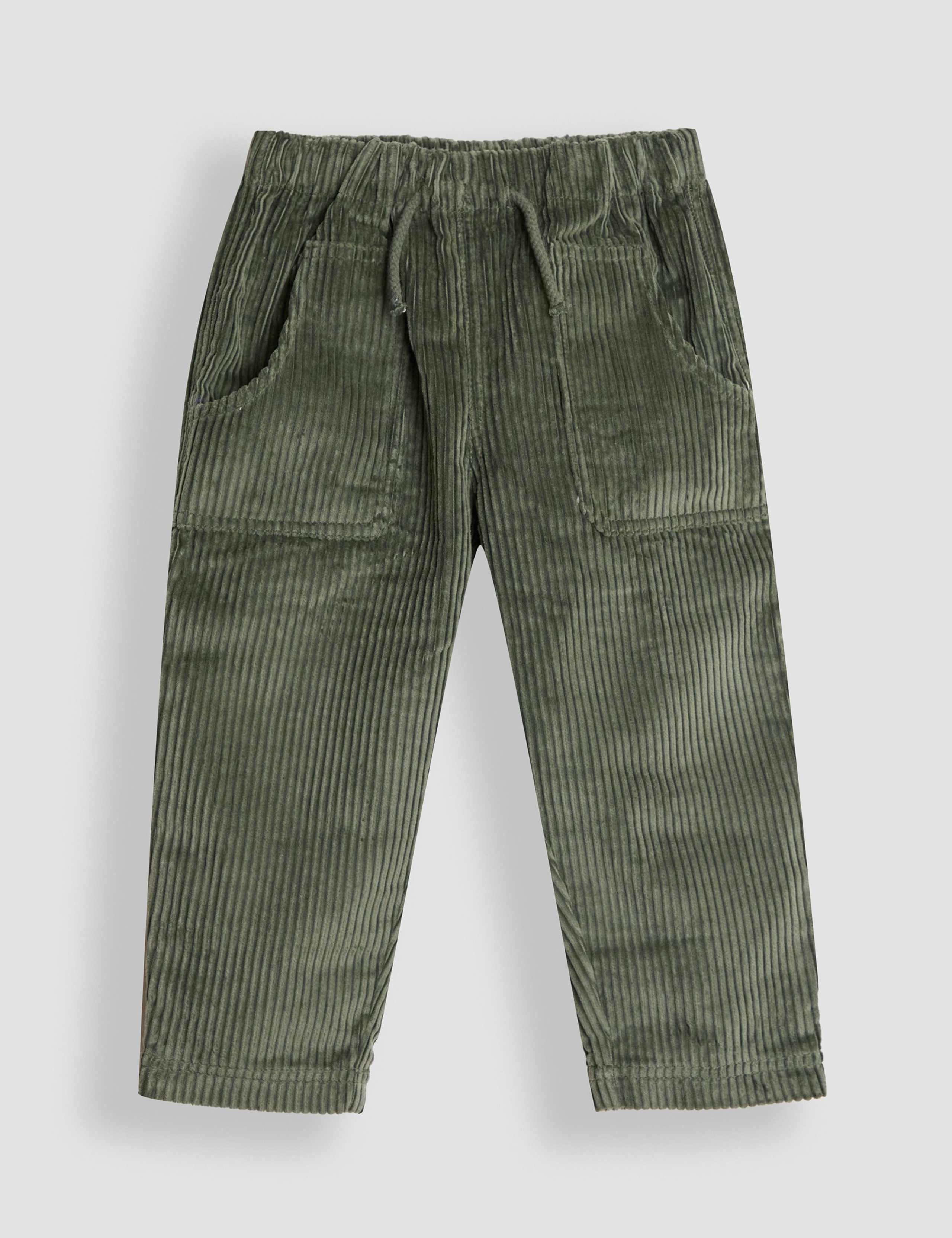 Pure Cotton Corduroy Pull On Trousers (0-4 Yrs)