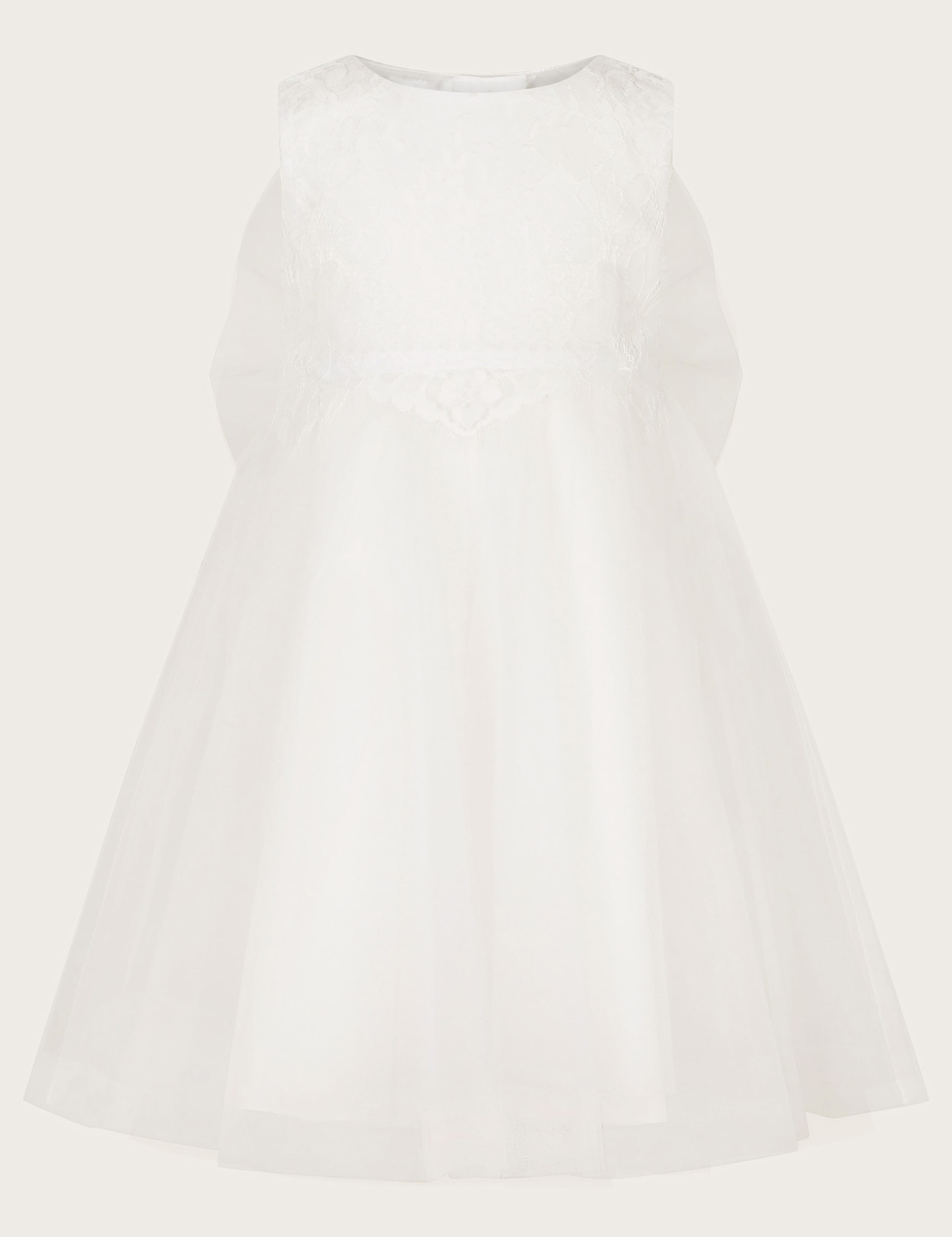 Oversized Bow Sleeveless Dress (0-3 Yrs)