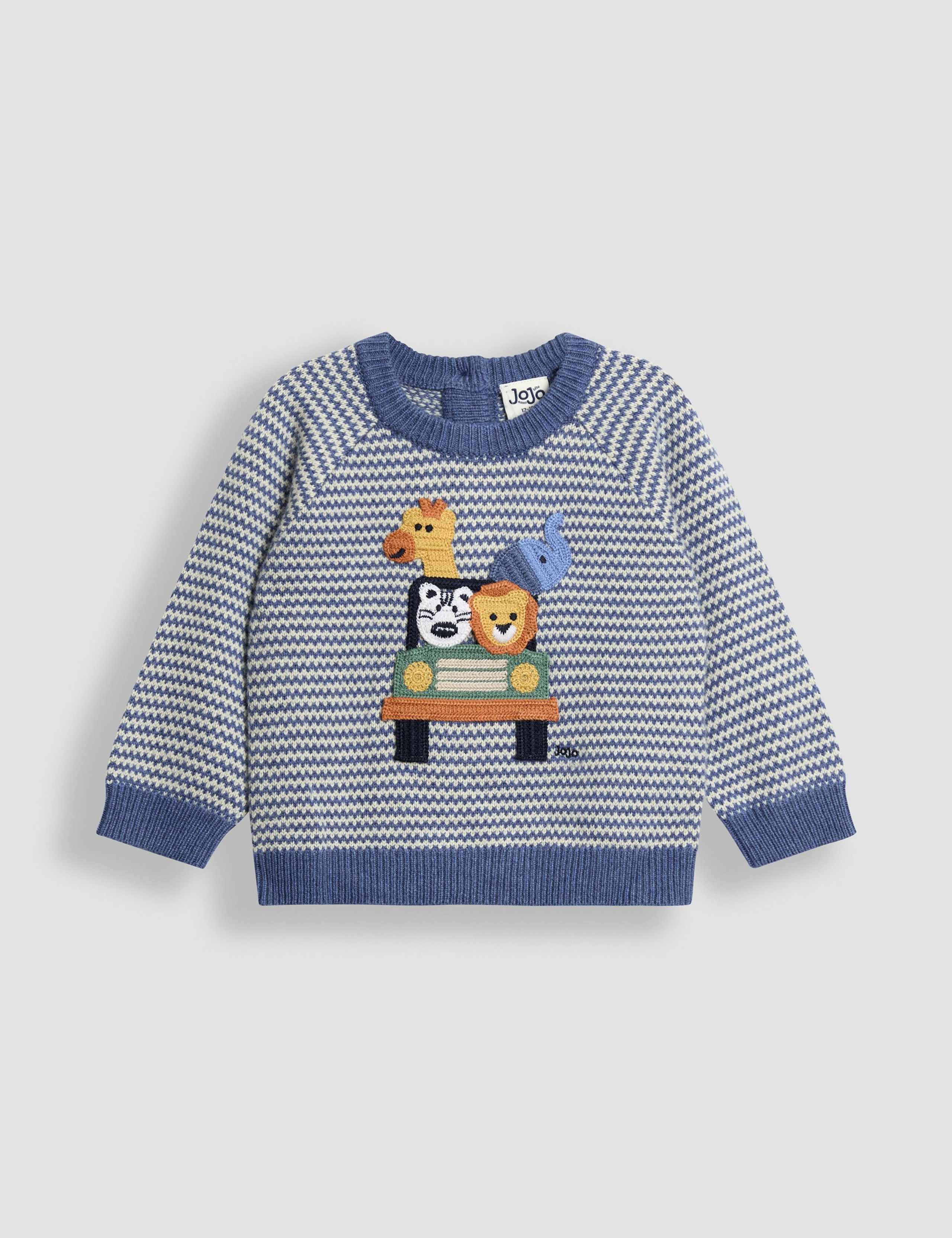 Crochet Safari Friends Jumper with Cashmere (1-5 Yrs)