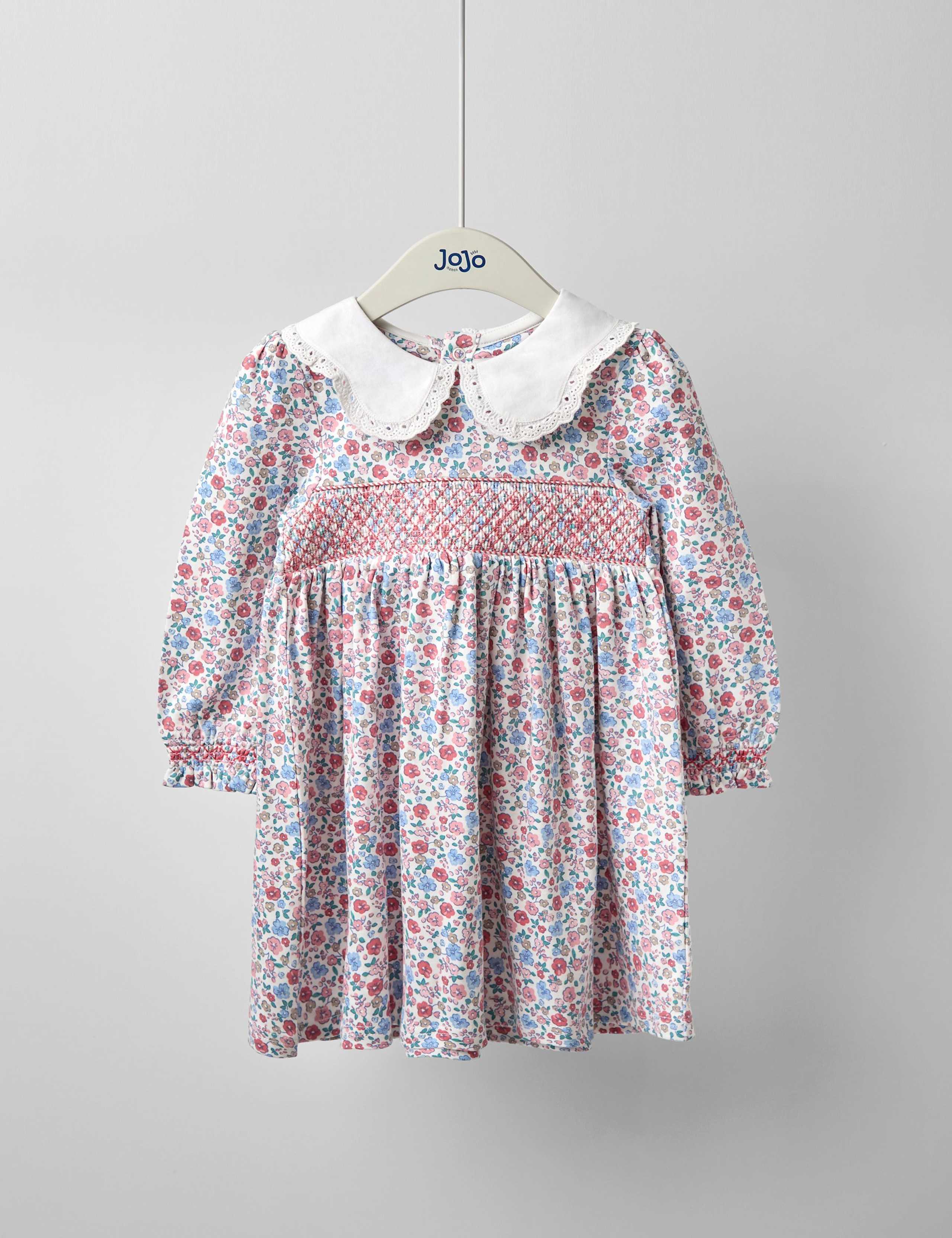 Pure Cotton Floral Dress (0 Mths-7 Yrs)