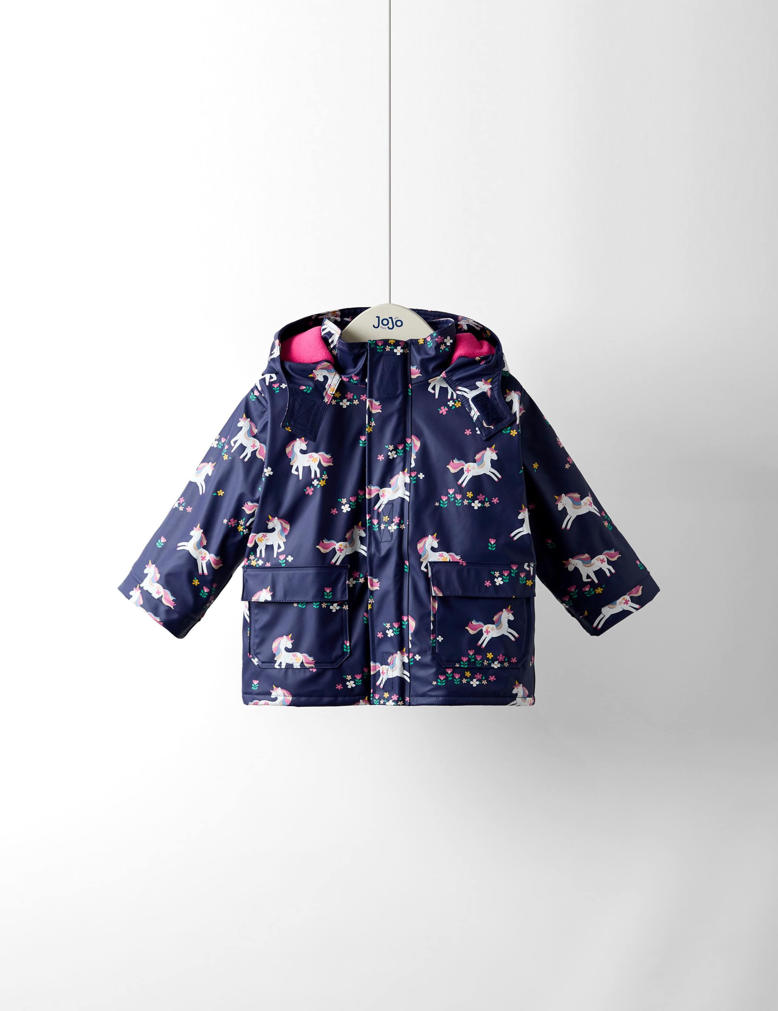 Waterproof Unicorn Hooded Jacket (0-6 Yrs)