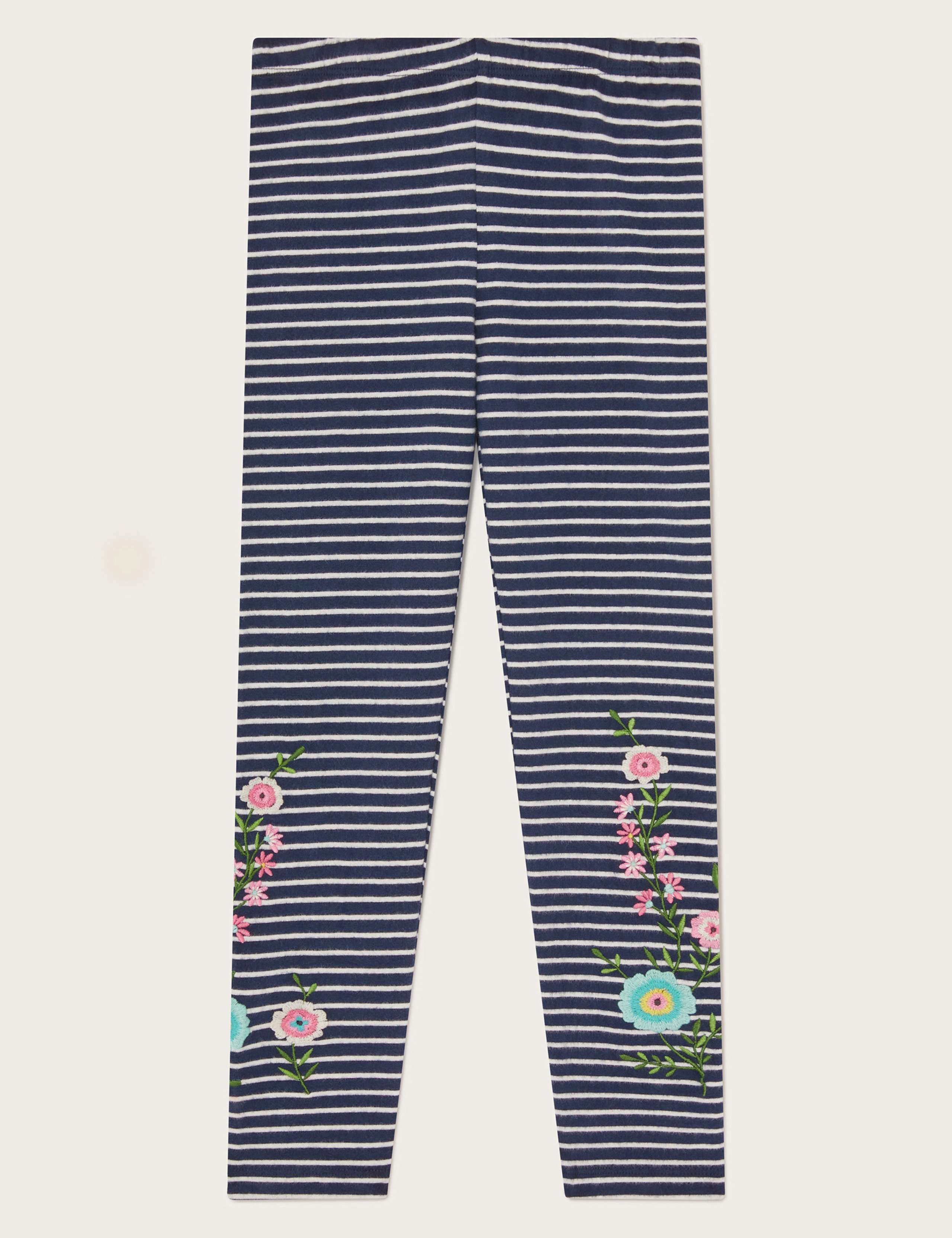Cotton Rich Striped Leggings (3-13 Yrs)