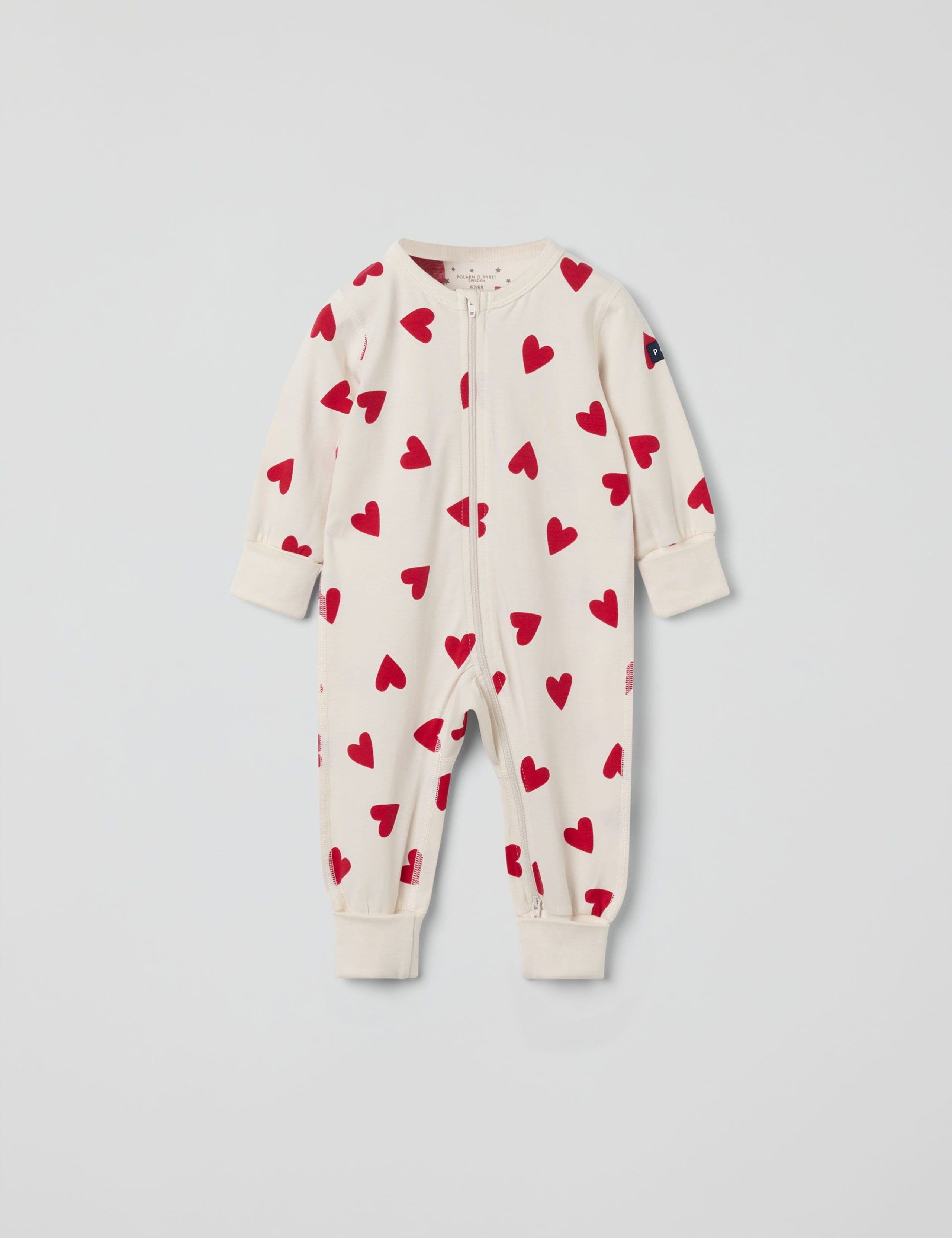 Cotton Rich Heart Print Sleepsuit (0-4 Yrs)