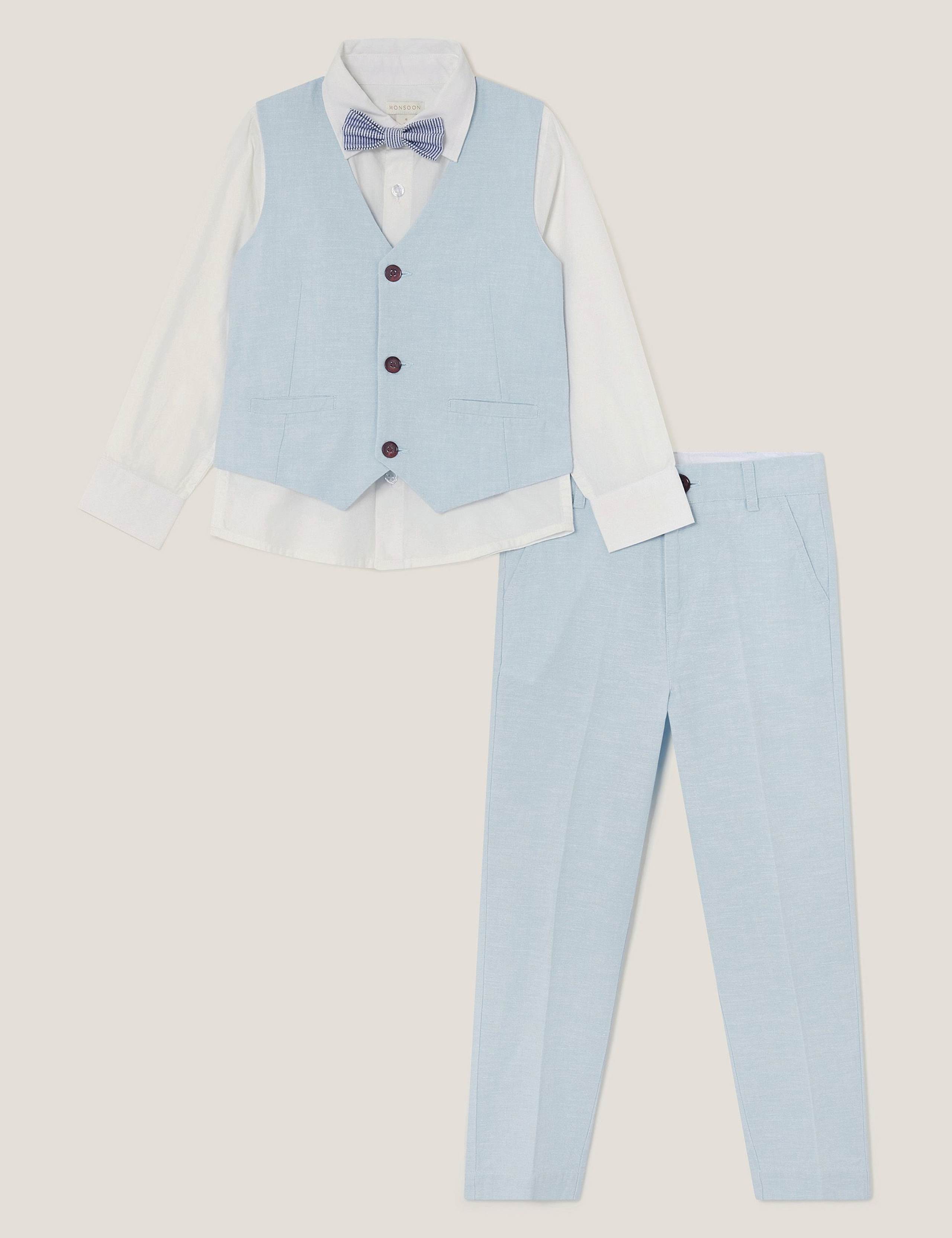 4pc Cotton Rich Top & Bottom Suit Outfit (6 Mths - 13 Yrs)