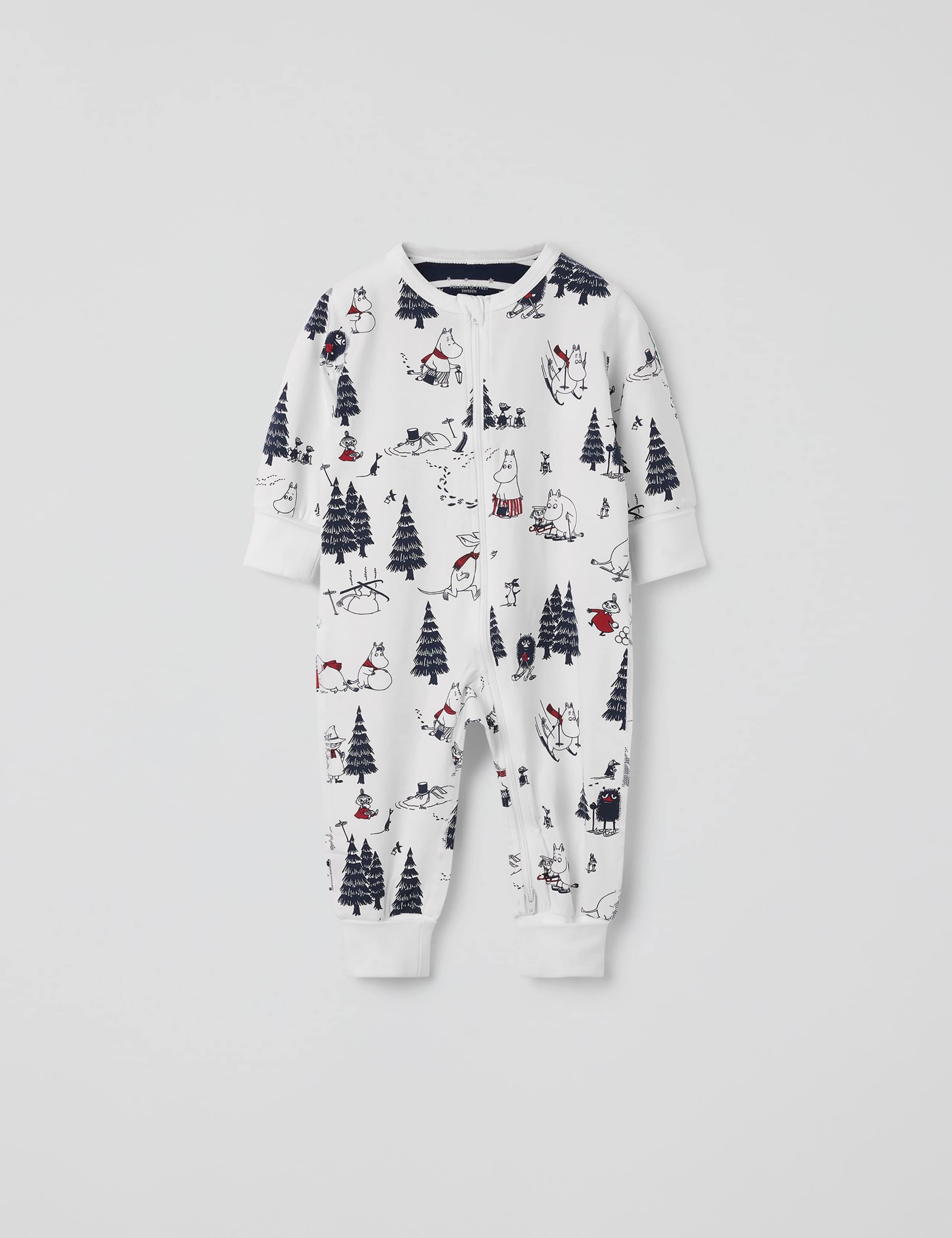 Cotton Rich Winter Moomin Print Sleepsuit (0-4 Yrs)