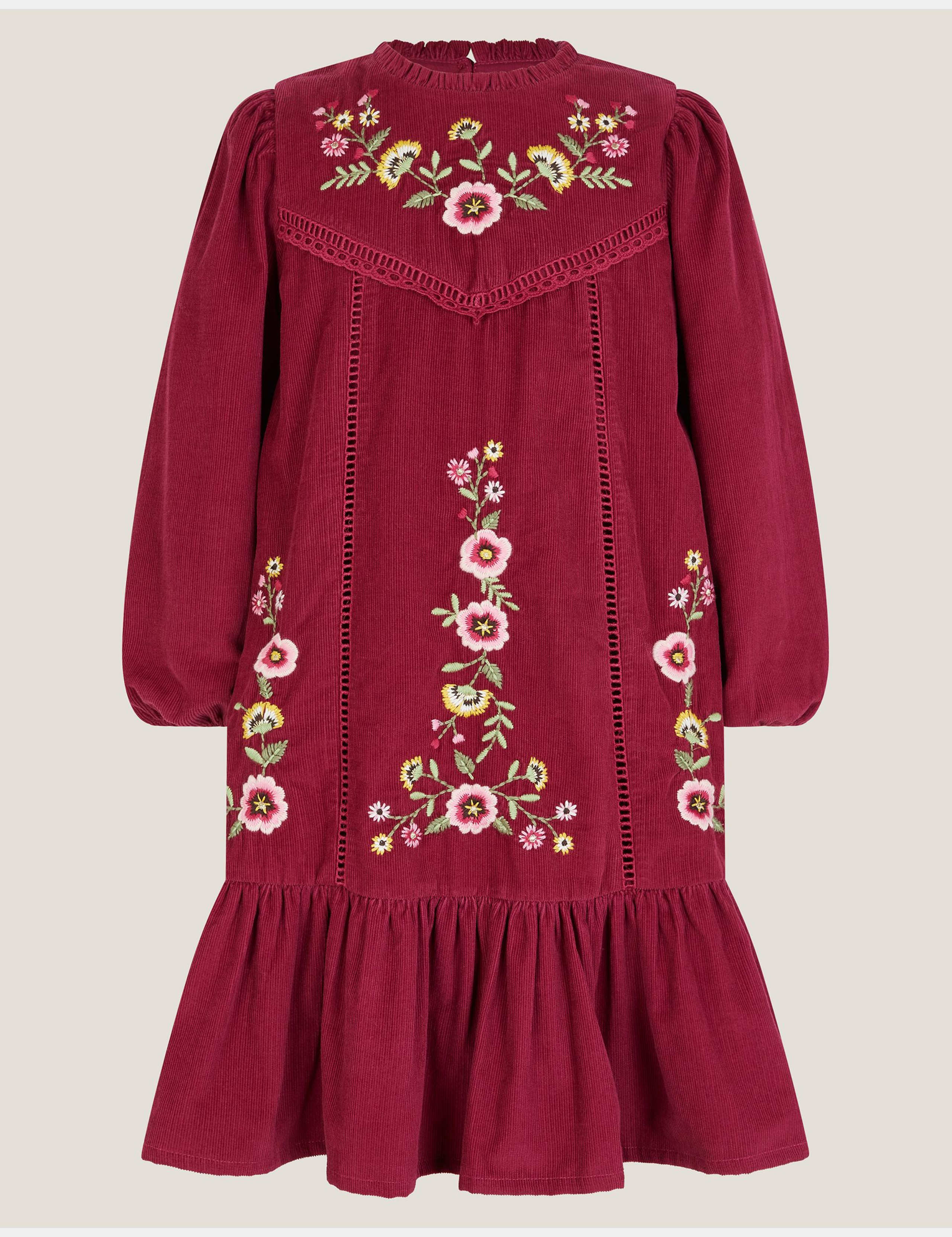 Cord Embroidered Dress (3-13 Yrs)