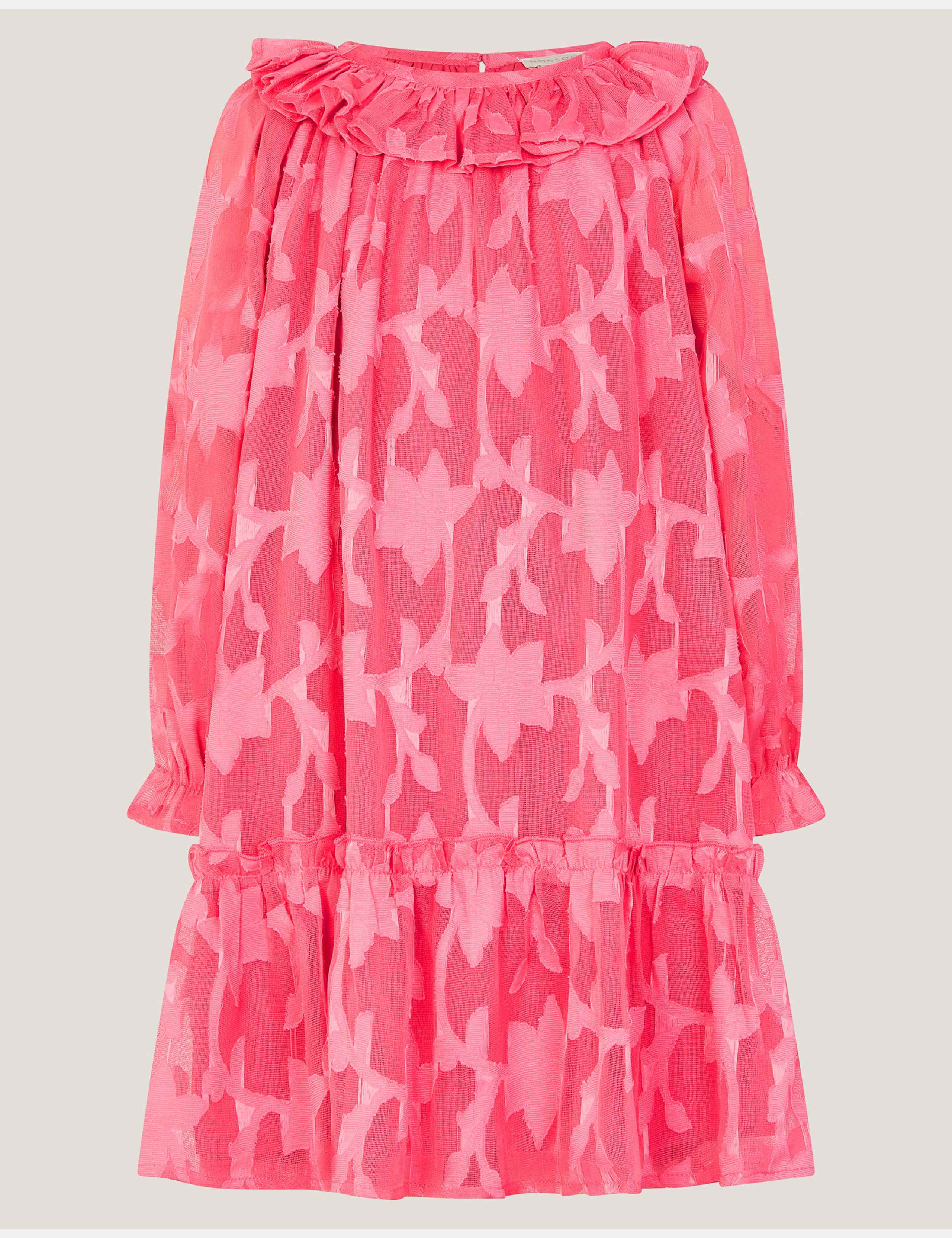 Floral Burnout Tiered Dress (3-13 Yrs)