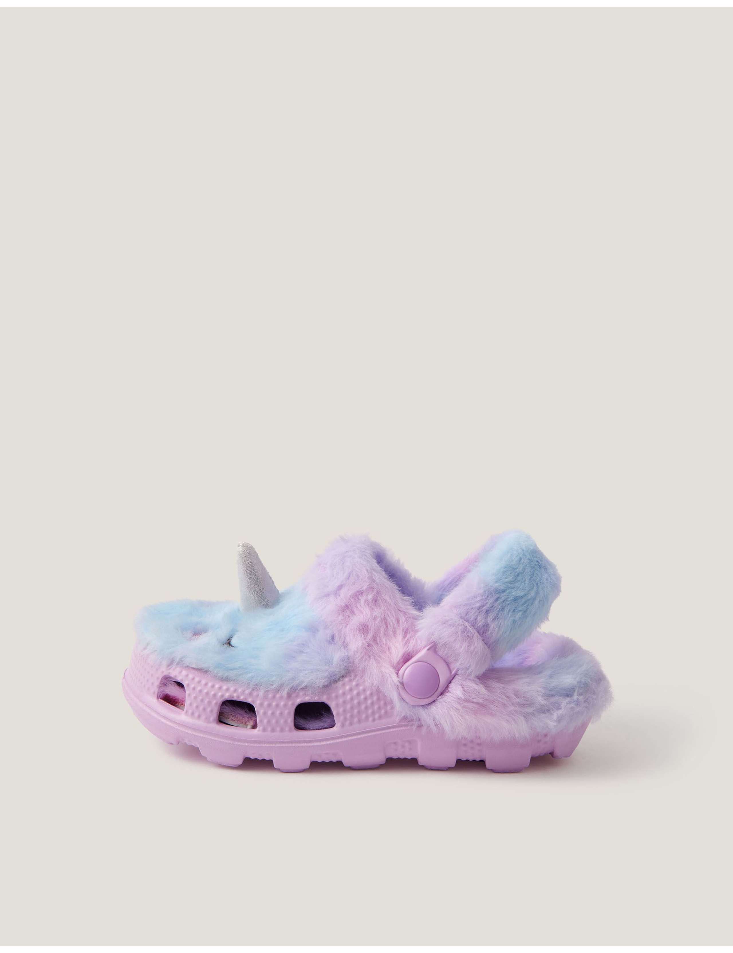 Kids' Fluffy Unicorn Clogs (7 Small - 3 Large)