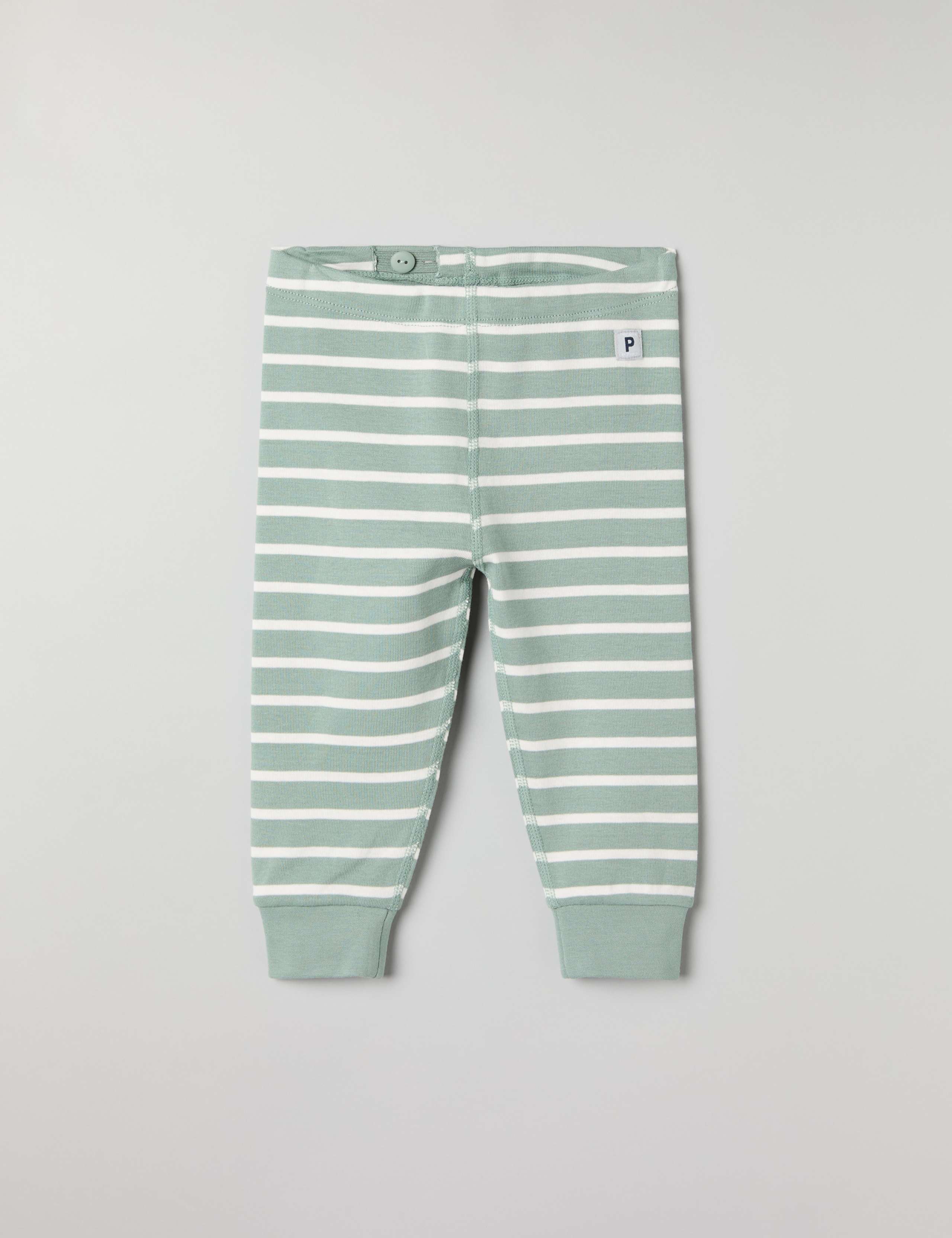 Pure Cotton Striped Leggings (1-12 Mths)