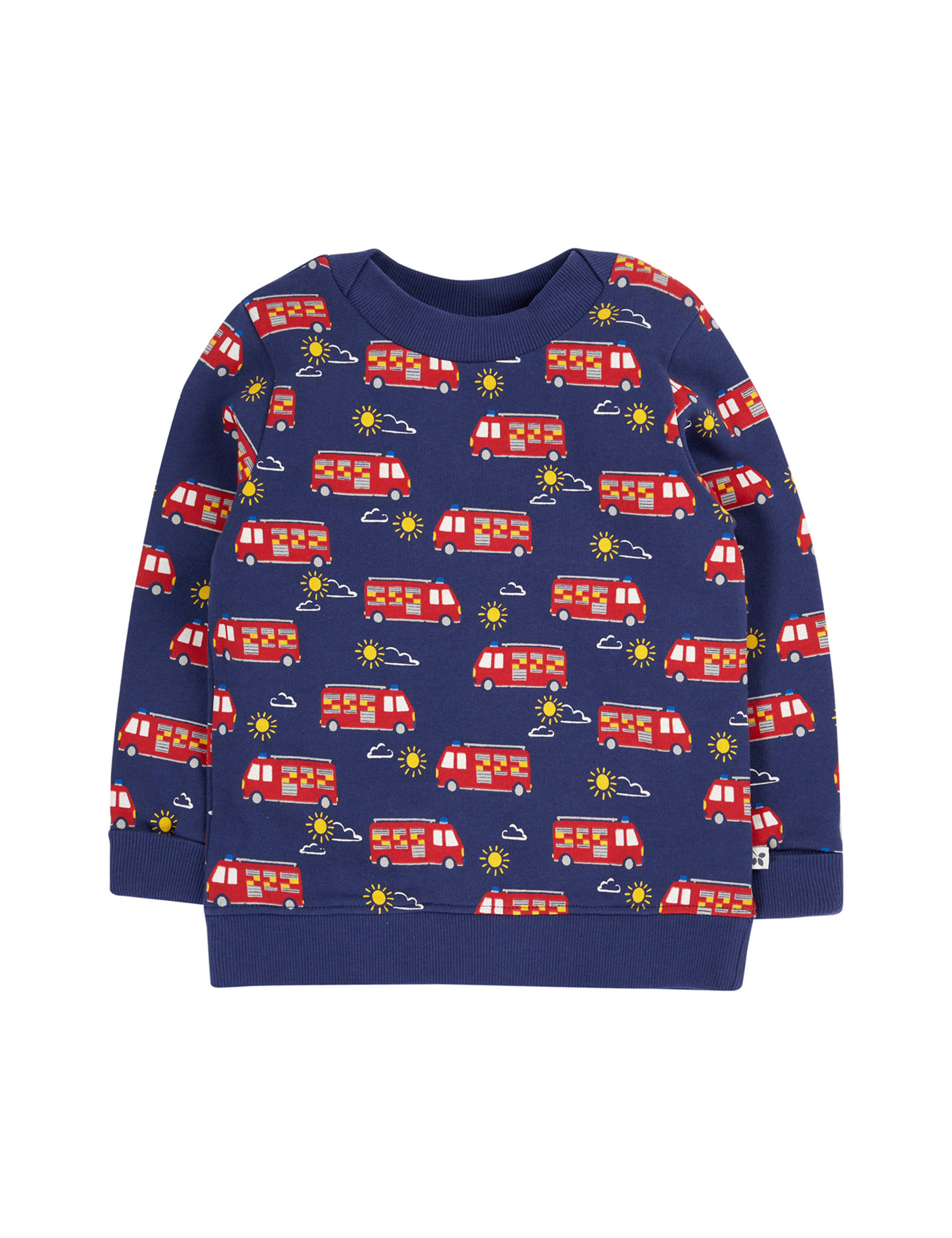 Pure Cotton Fire Engine Jumper (0-8 Yrs)