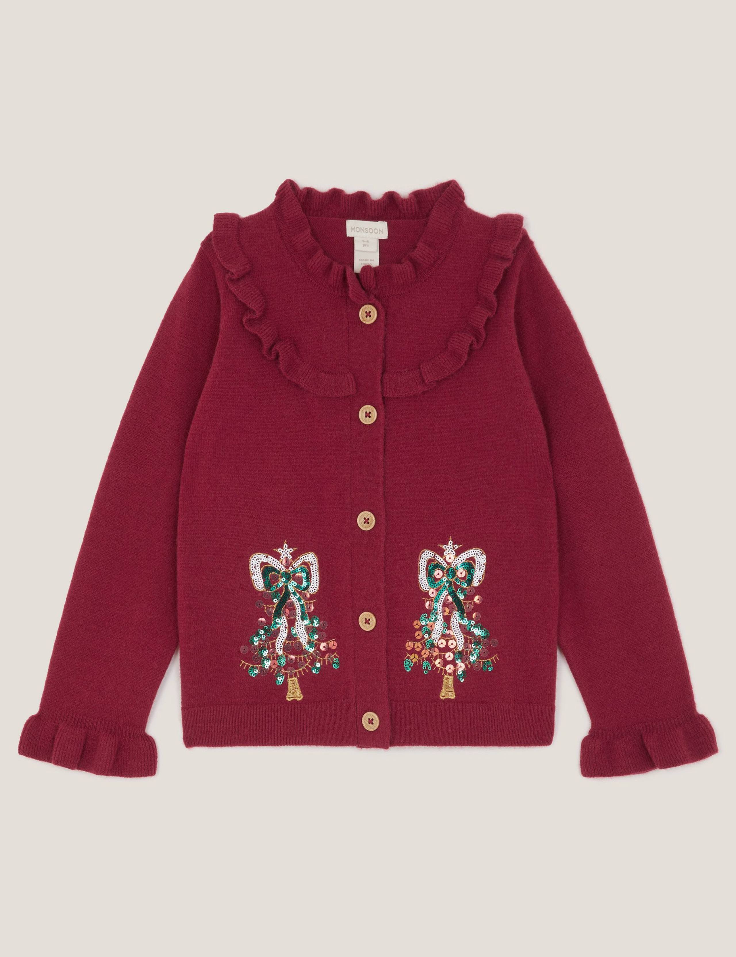Christmas Tree Knitted Cardigan (3-13 Yrs)