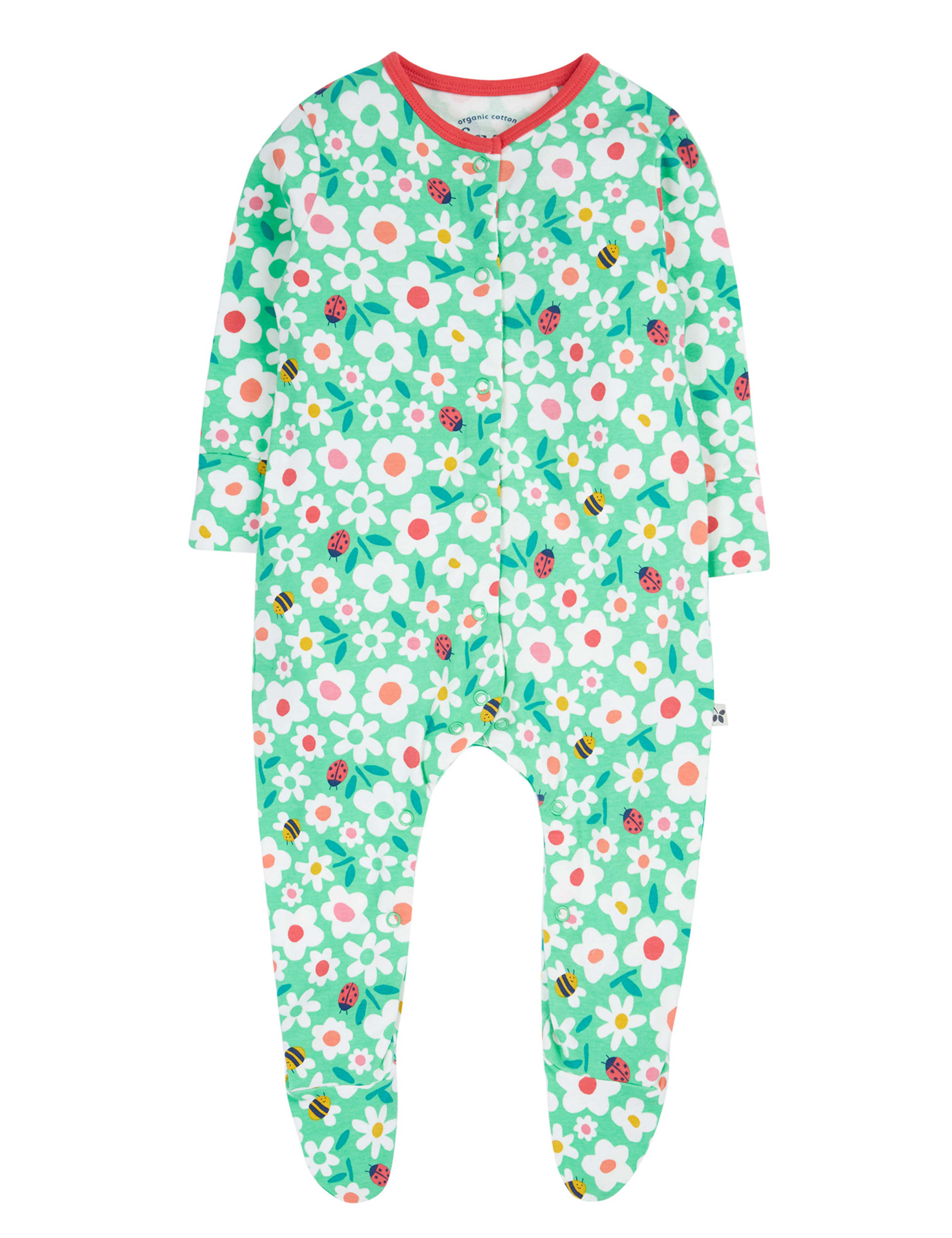 Pure Cotton Floral Romper (0-18 Mths)