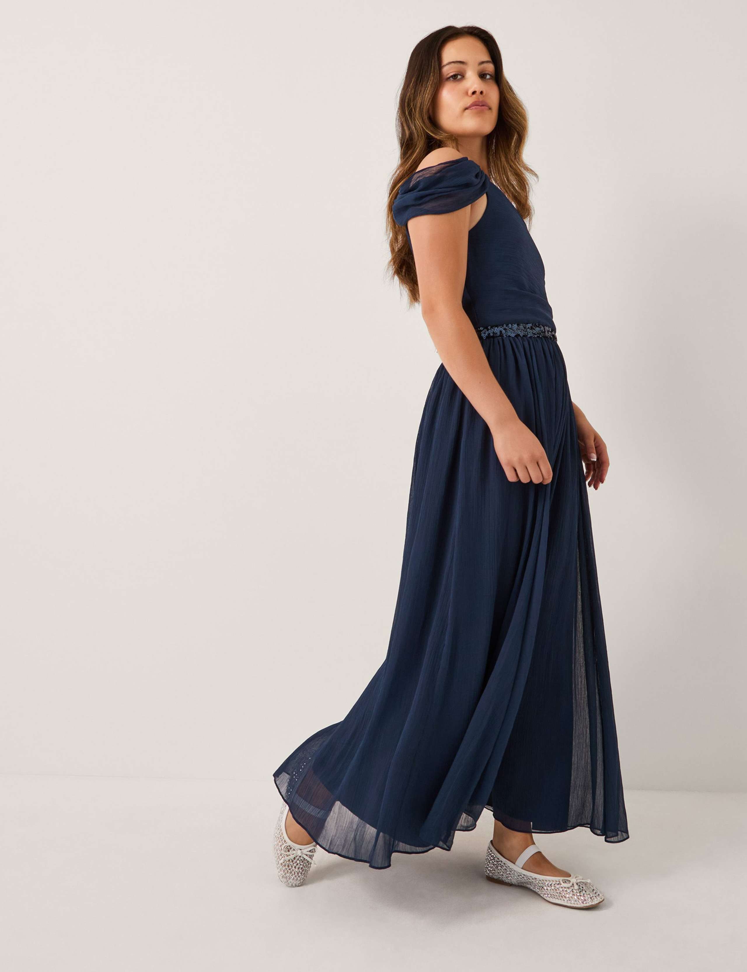 Sequin One Shoulder Occasion Dress (8-15 Yrs)
