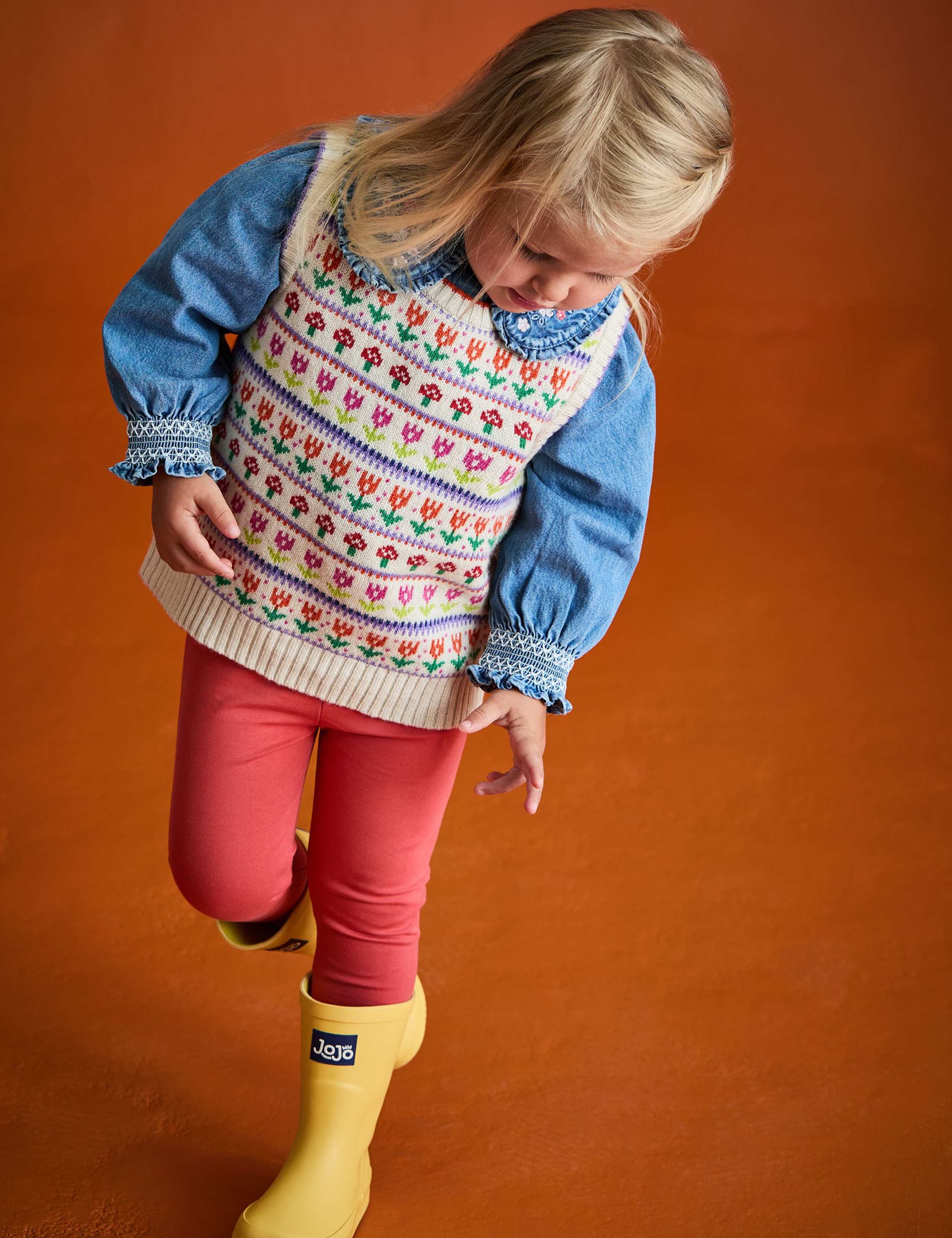 Woodland Fair Isle Knitted Vest (6 Mths-7 Yrs)