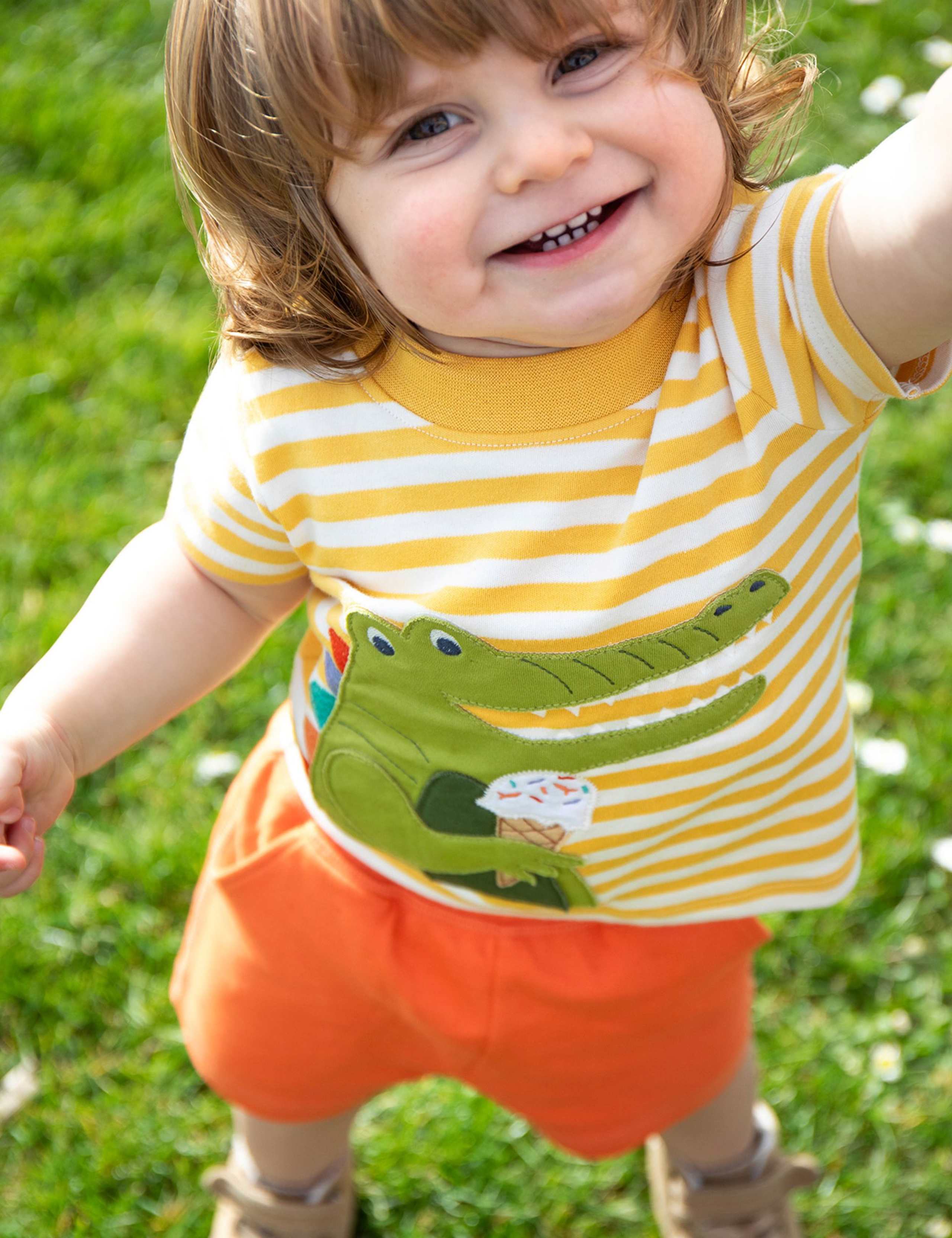 2pc Pure Cotton Striped Top & Shorts Outfit (0-5 Yrs)