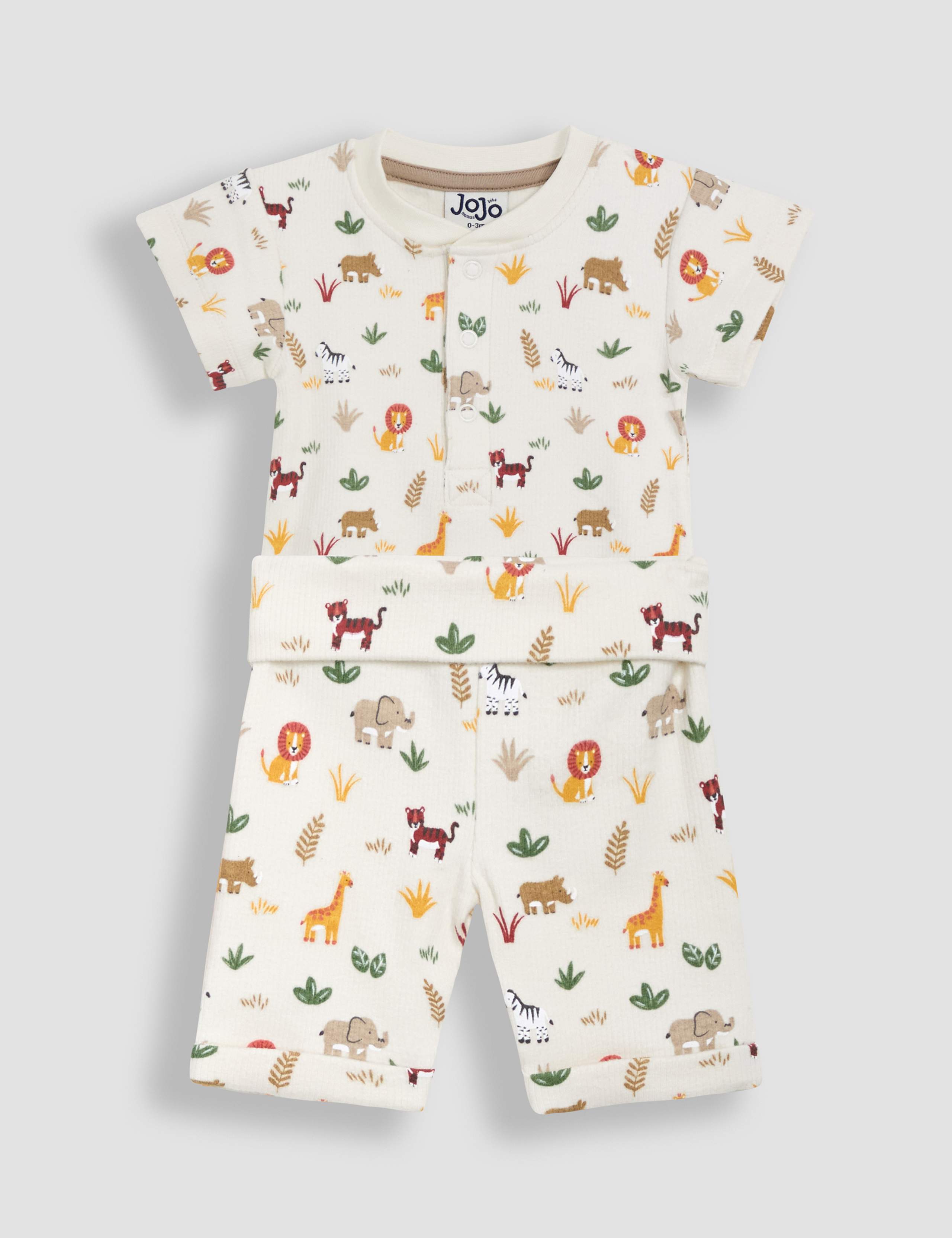 2pc Cotton Rich Safari Top & Bottom Outfit (0-24 Mths)
