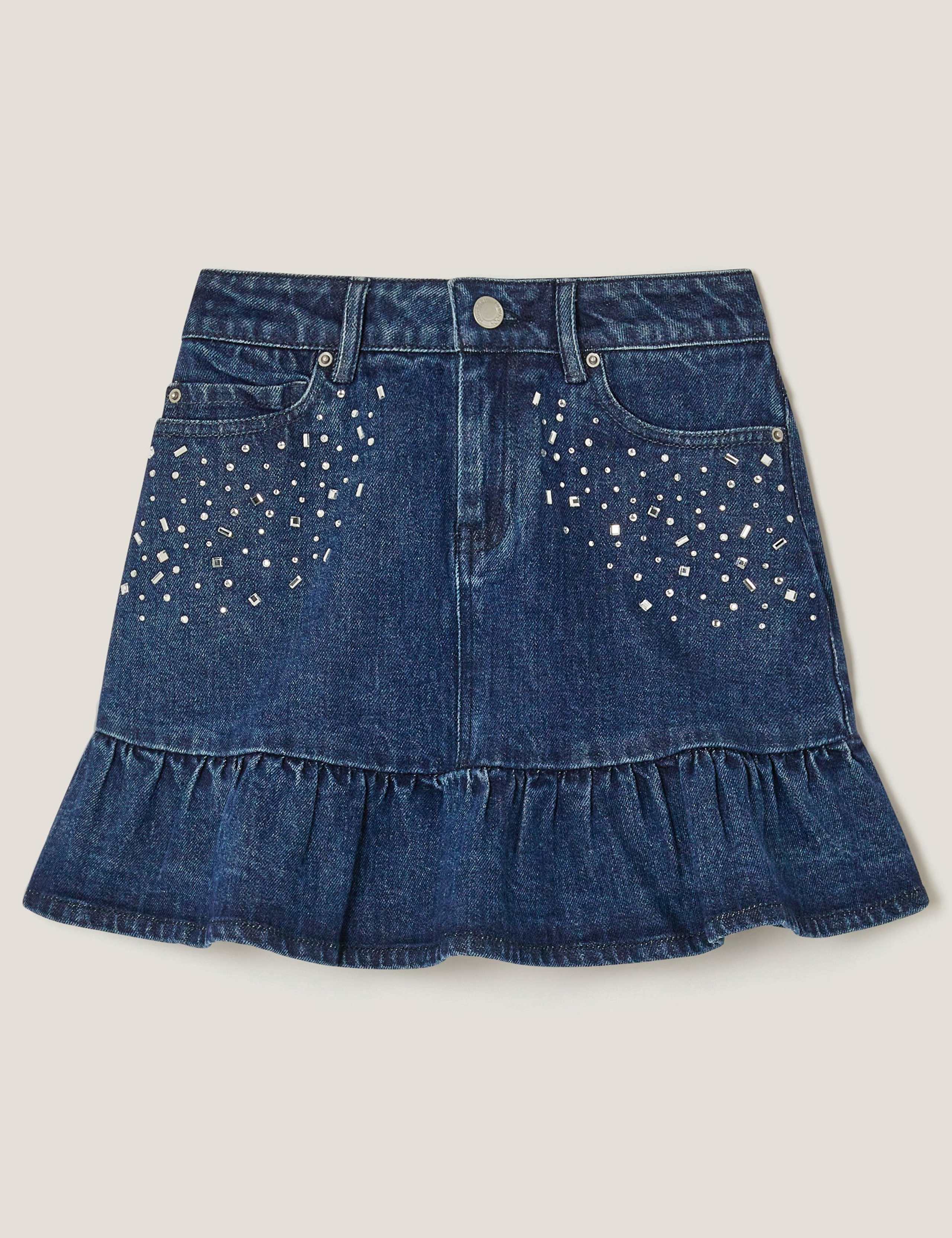 Denim Sparkly Skirt (3-13 Yrs)