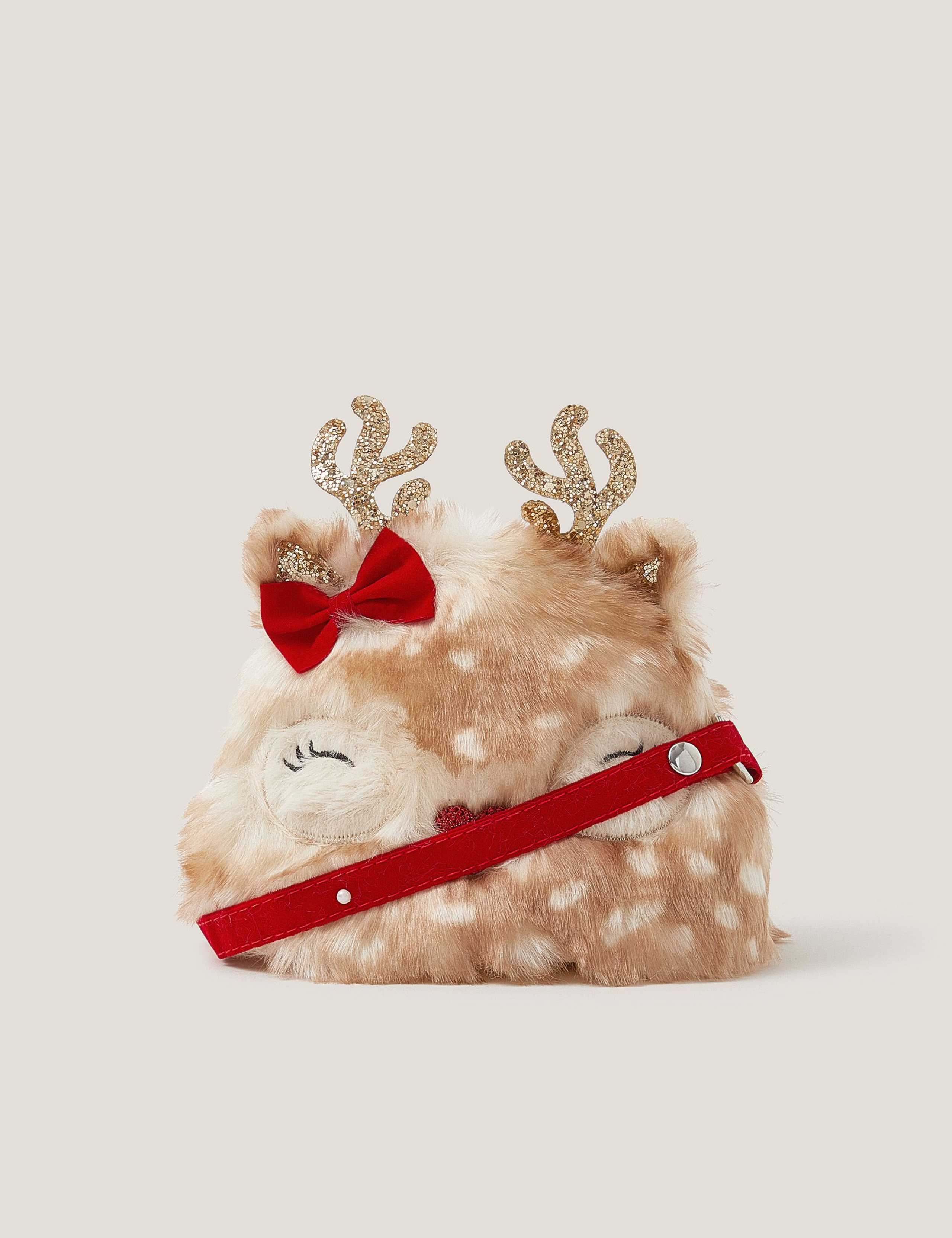 Kids' Fluffy Reindeer Bag