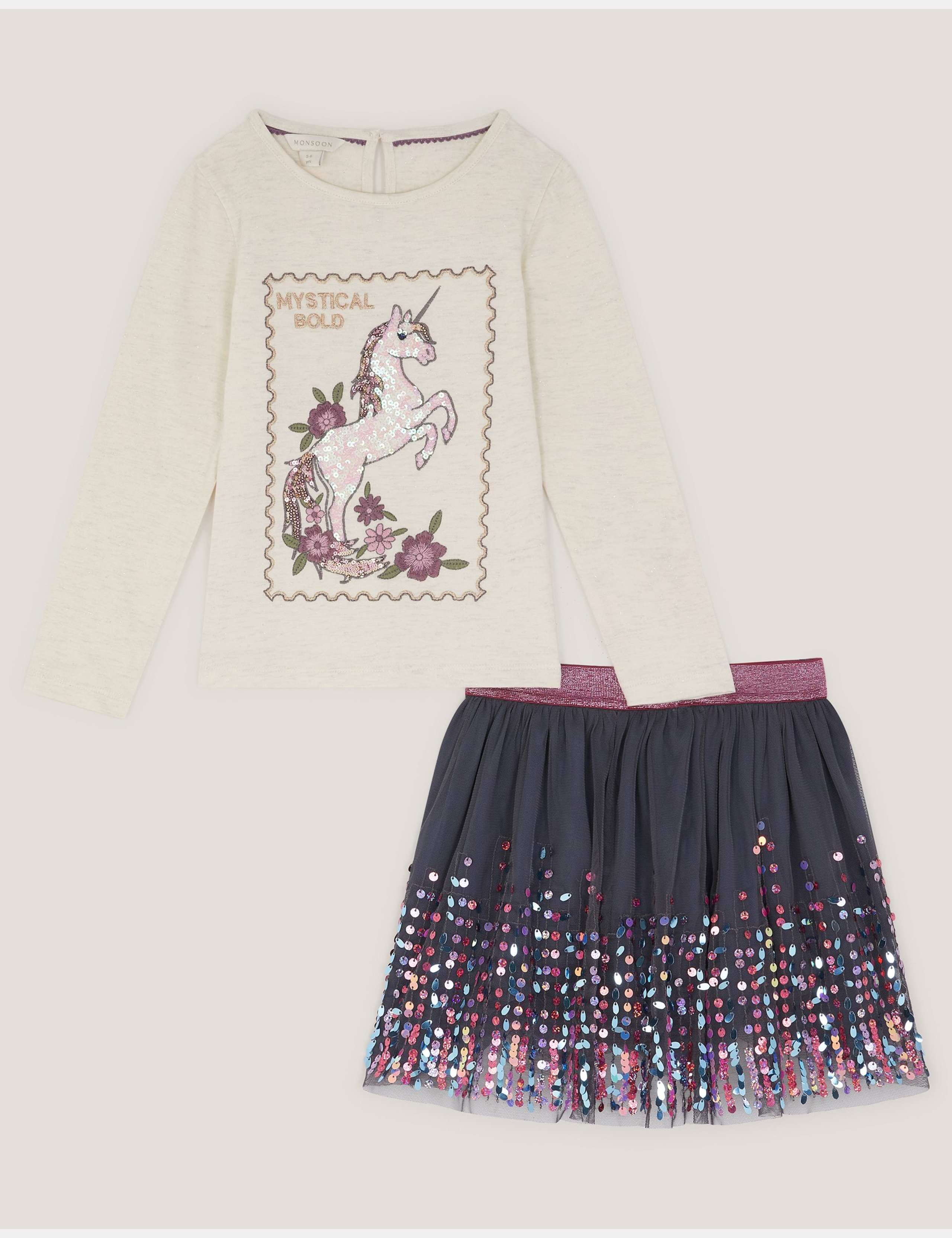 2pc Unicorn Top and Bottom Outfit (3-13 Yrs)