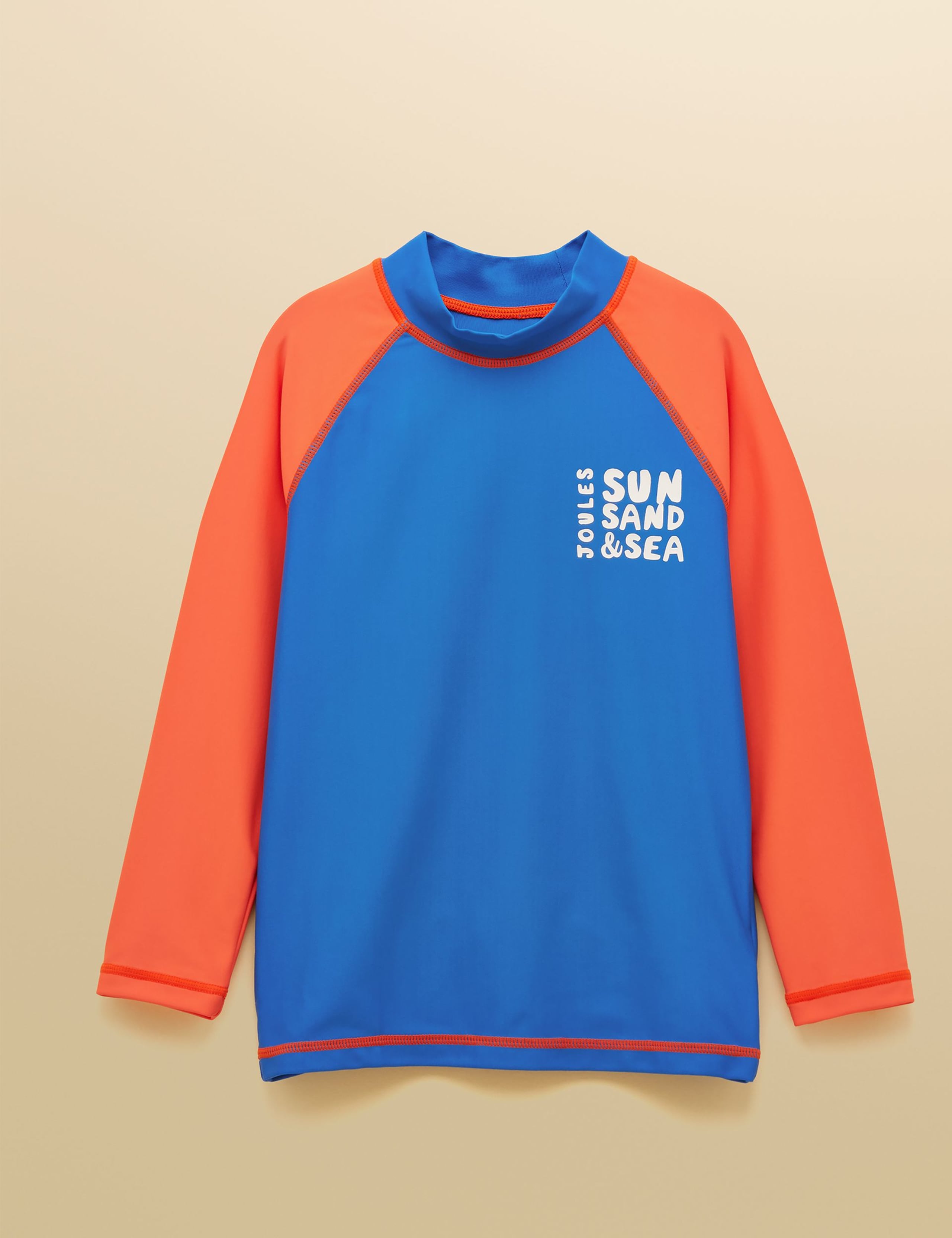 Colour Block Long Sleeve Rash Vest (1-10 Yrs)