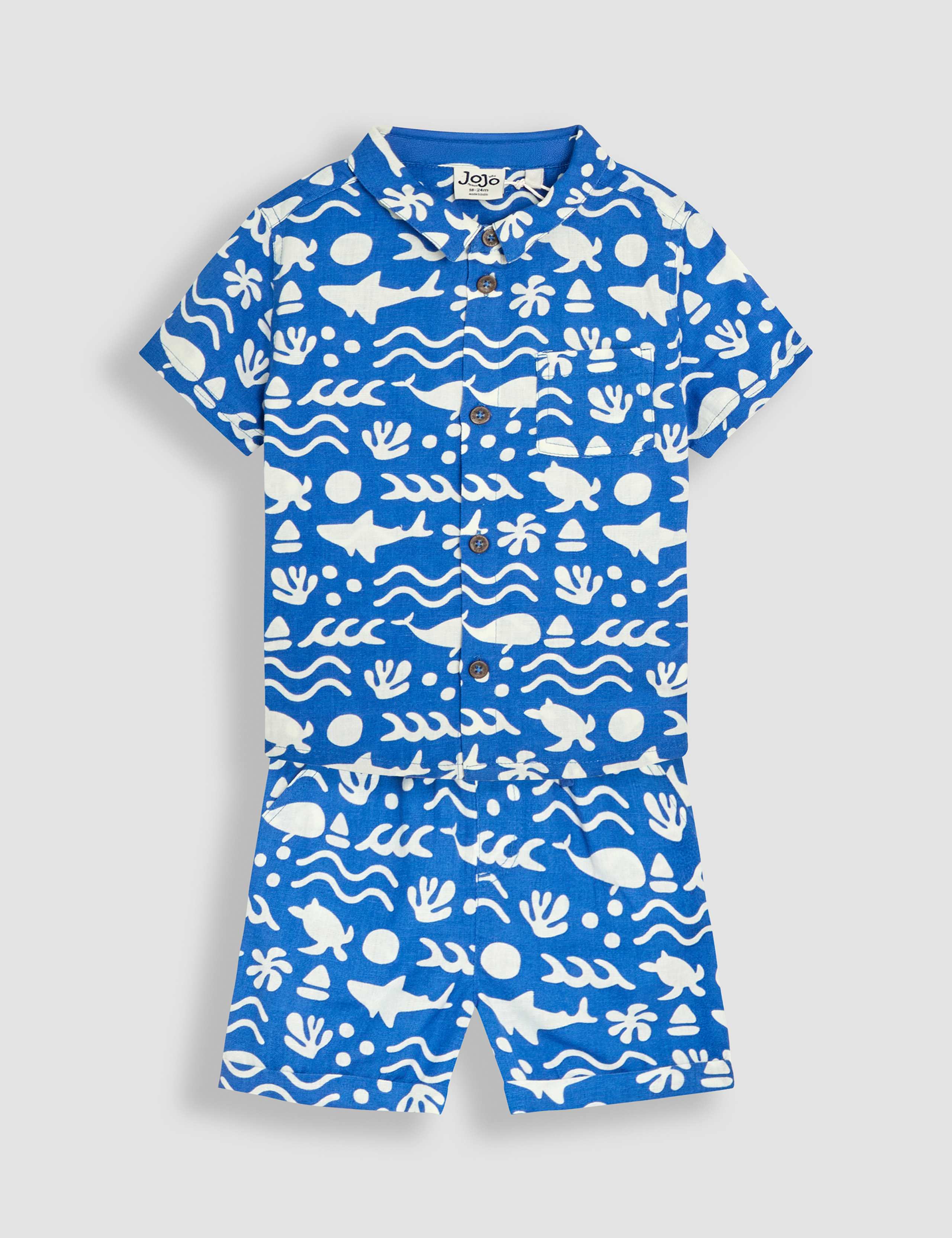 2pc Pure Cotton Ocean Top & Bottom Outfit (6 Mths - 5 Yrs)
