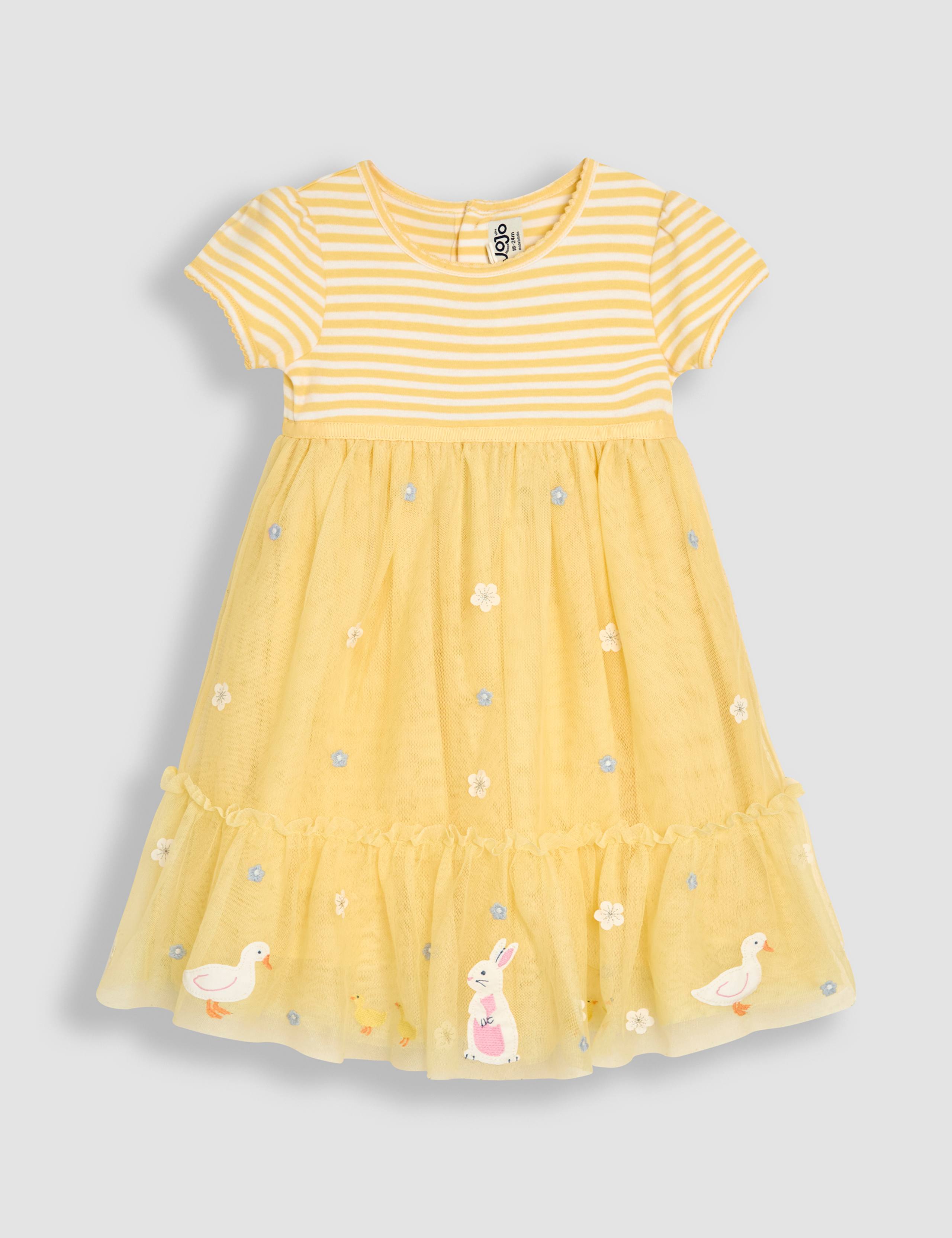 Cotton and Tulle Bunny Party Dress (6 Mths-5 Yrs)
