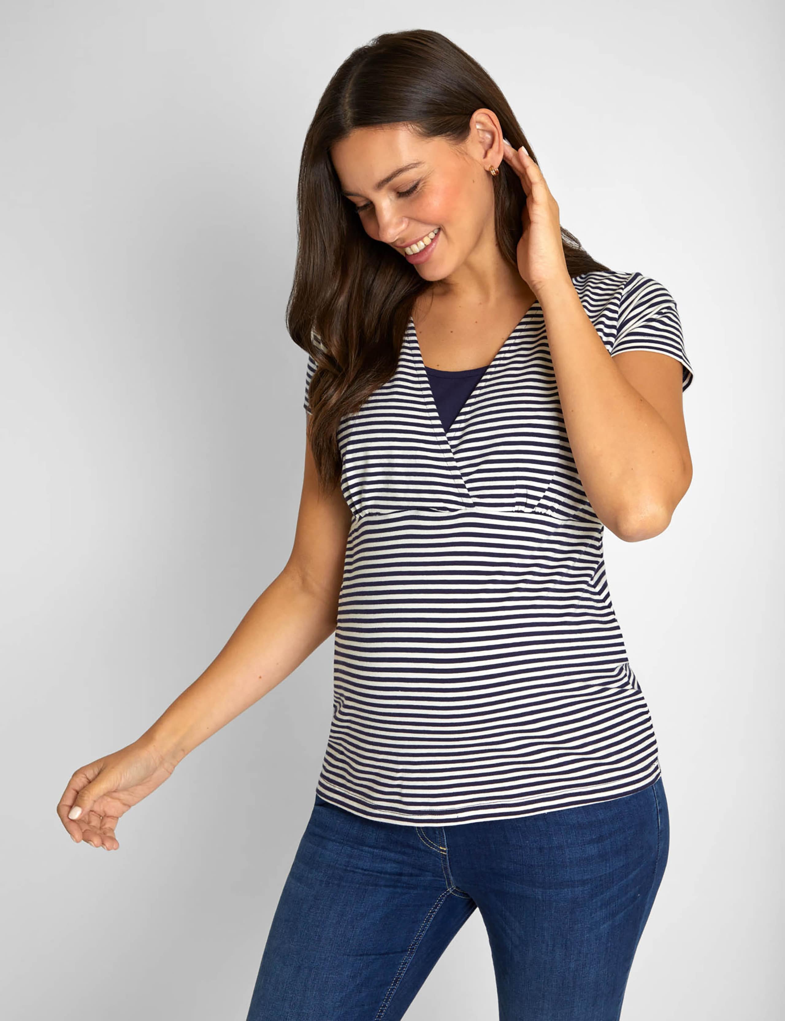 2pk V-Neck Maternity & Nursing T-Shirts