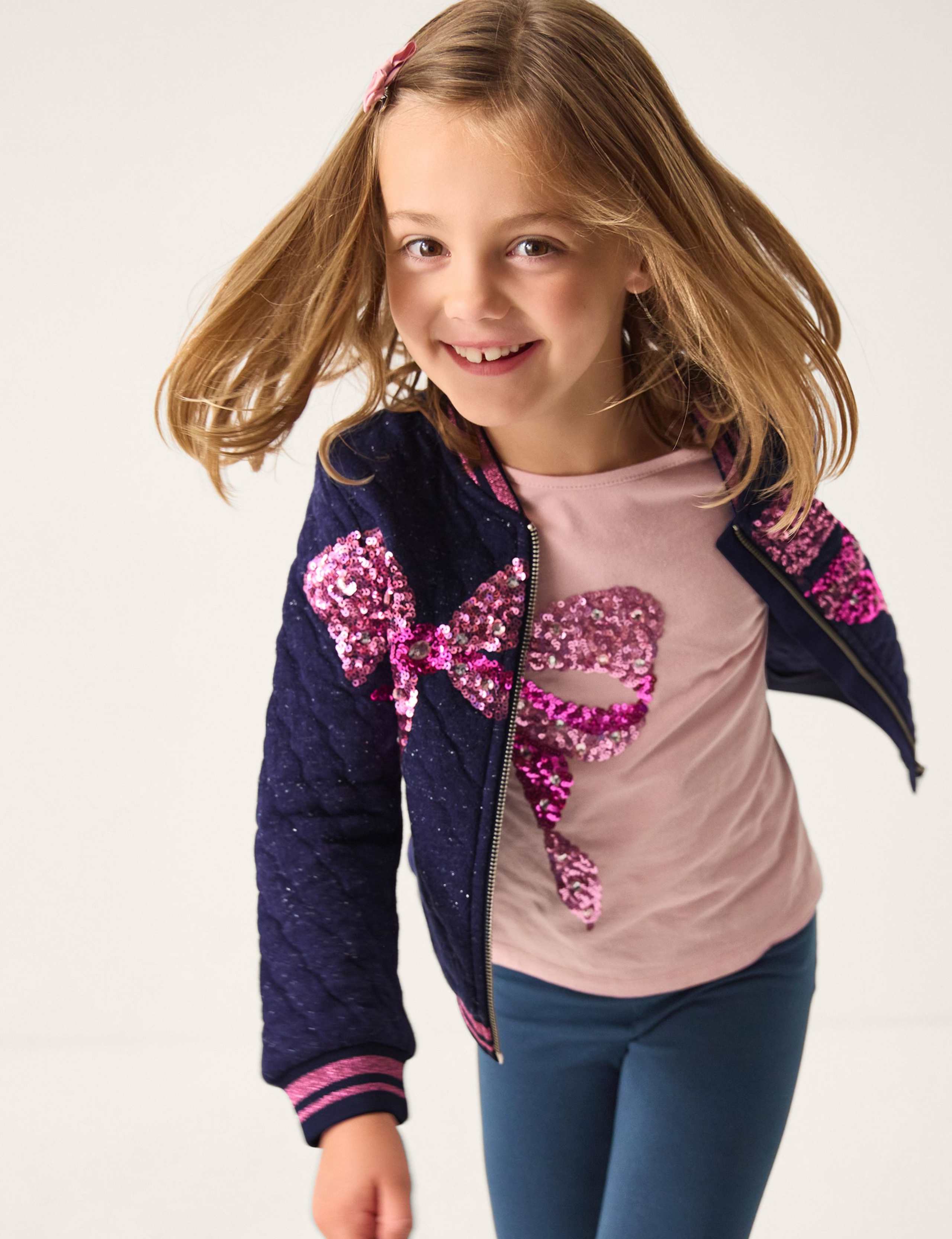 Cotton Rich Sequin Bomber (3-13 Yrs)