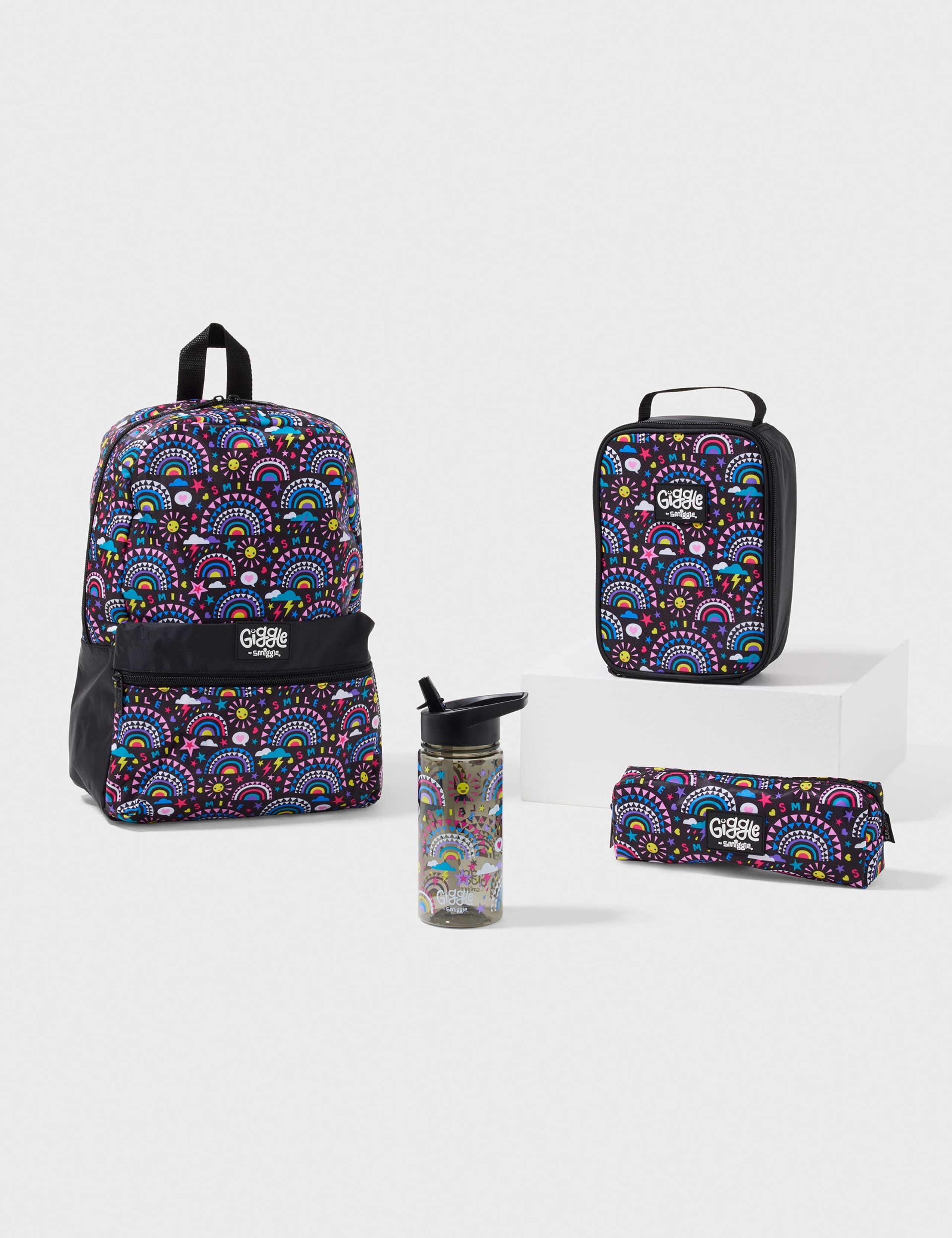 Kids' Rainbow Backpack & Lunch Bag Set