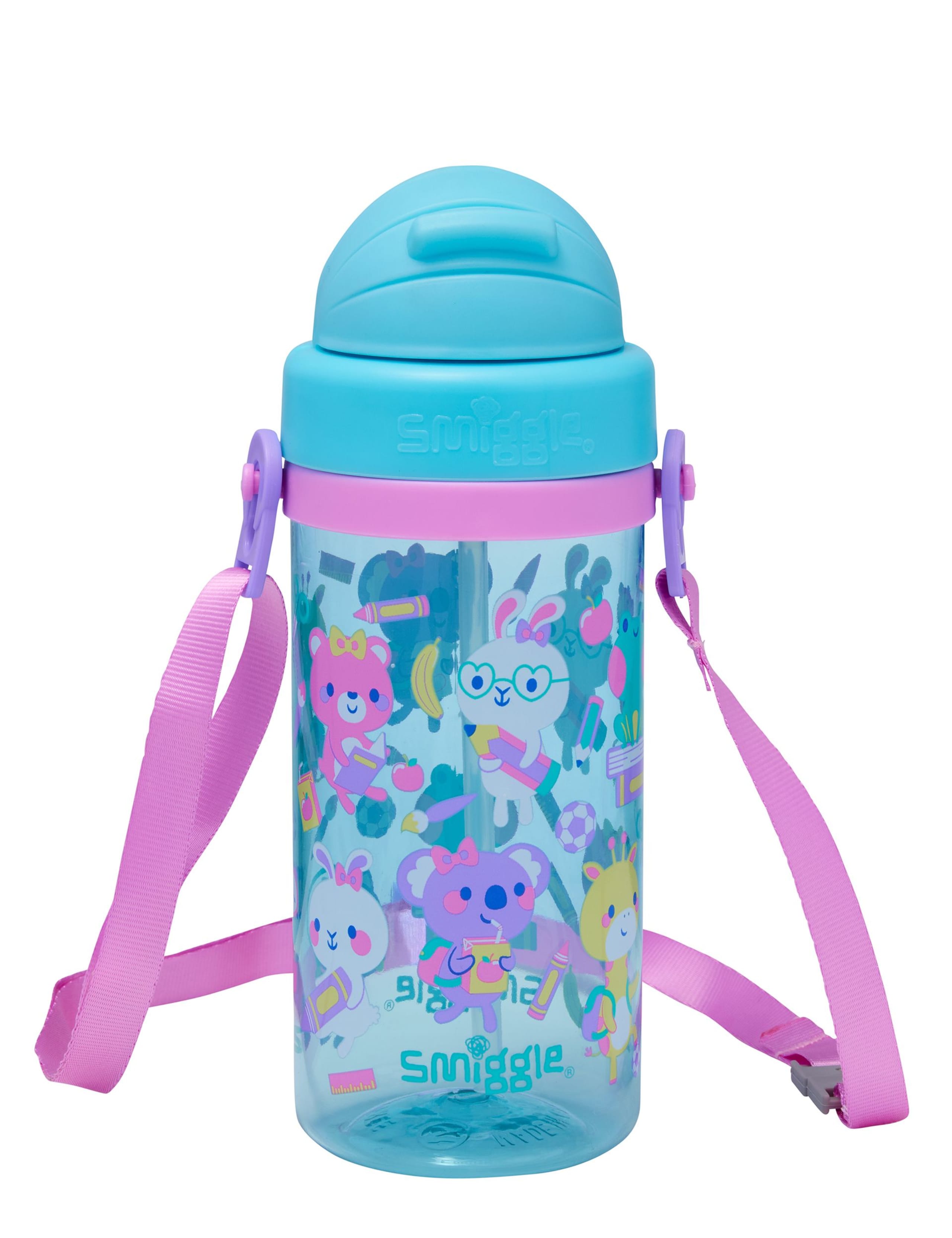 Kids' Animals Strap Water Bottle (3+ Yrs)