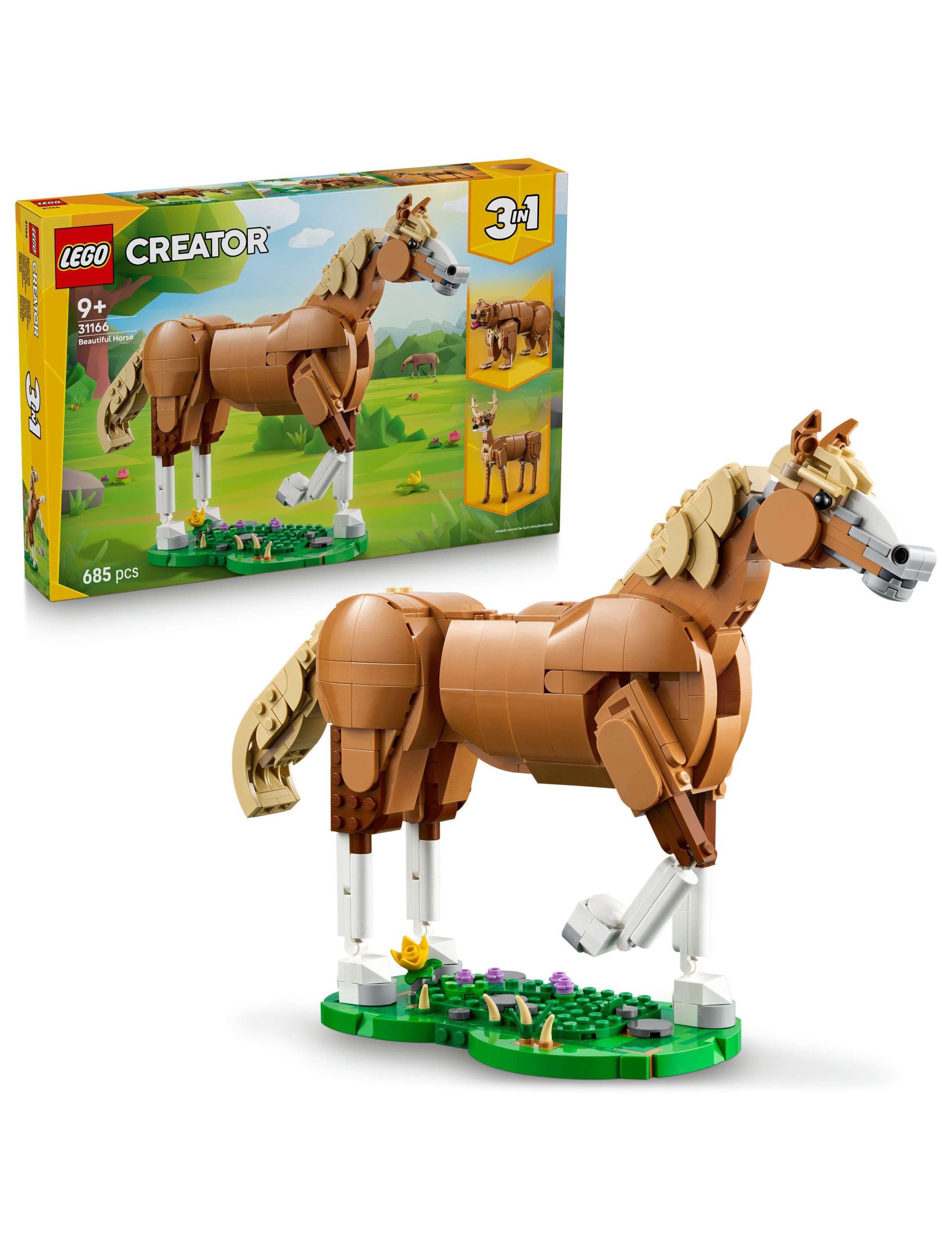 LEGO Creator 3in1 Beautiful Horse Toy 31166(9+ Yrs)