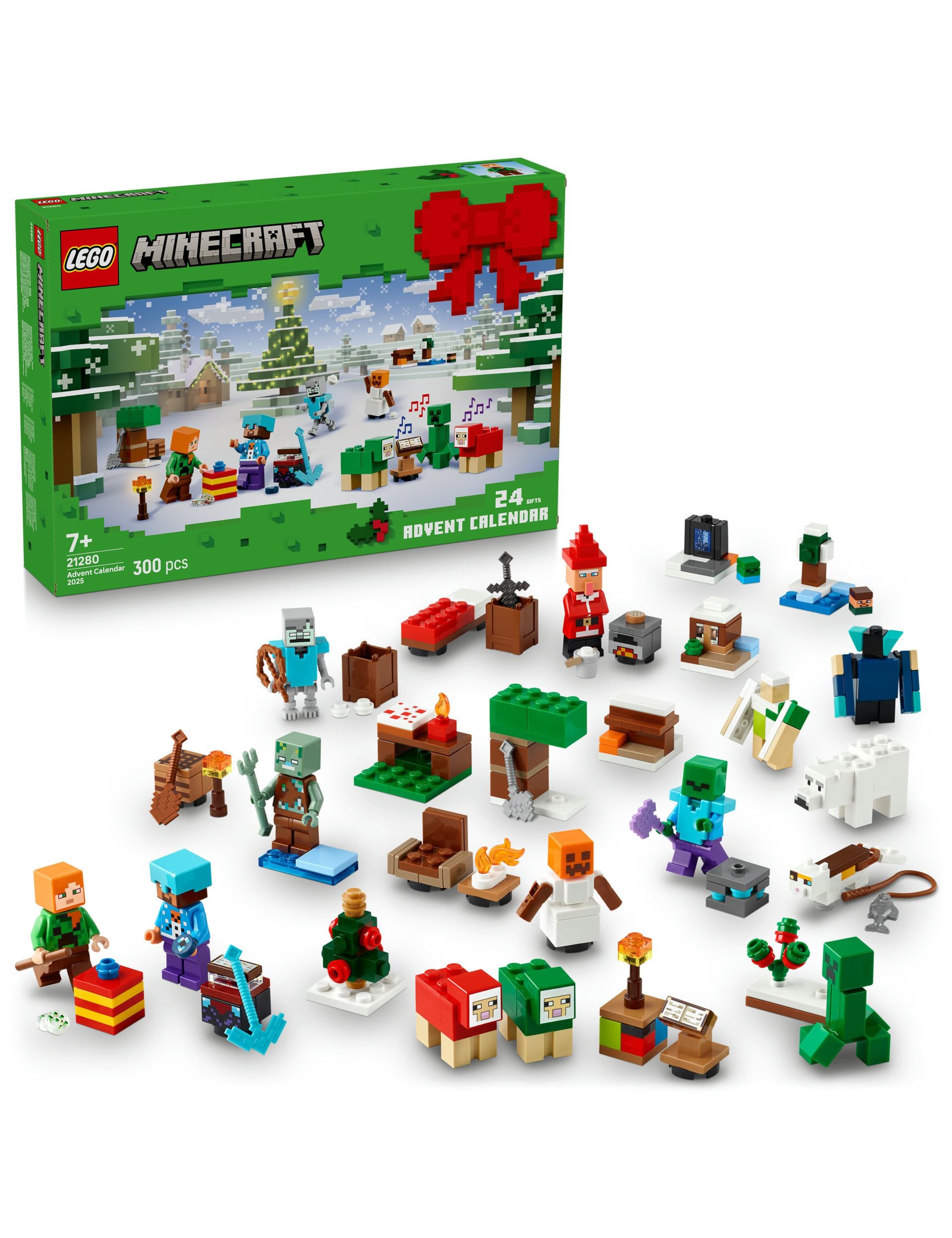 LEGO® Minecraft® Advent Calendar 2025, Christmas Gamer Gifts for Kids 21280(7+ Yrs)