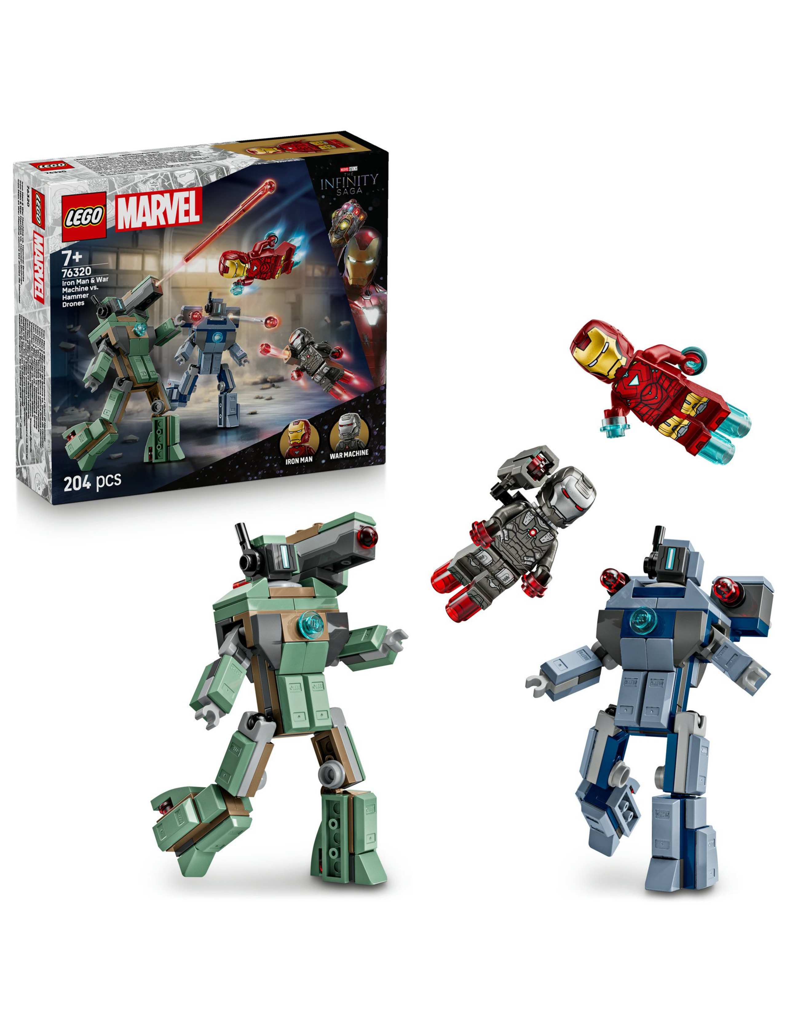 LEGO ǀ Marvel Iron Man & War Machine vs. Hammer Drones 76320(7+ Yrs)