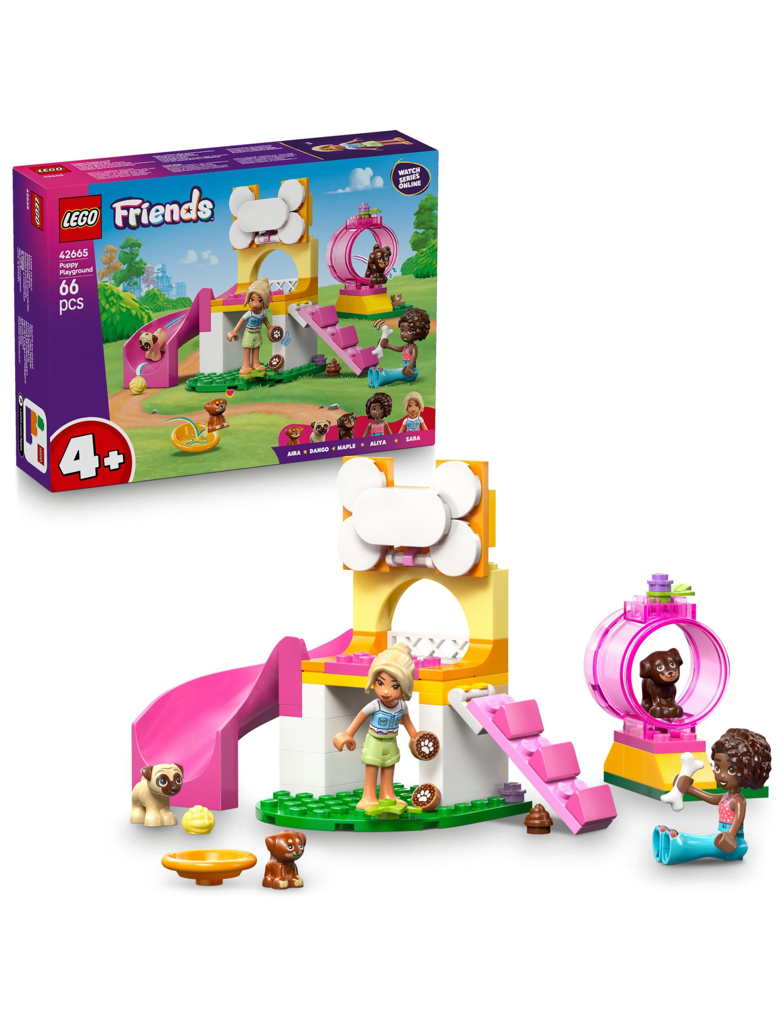 LEGO Friends Puppy Playground, Toy Animal Set 42665(4+ Yrs)