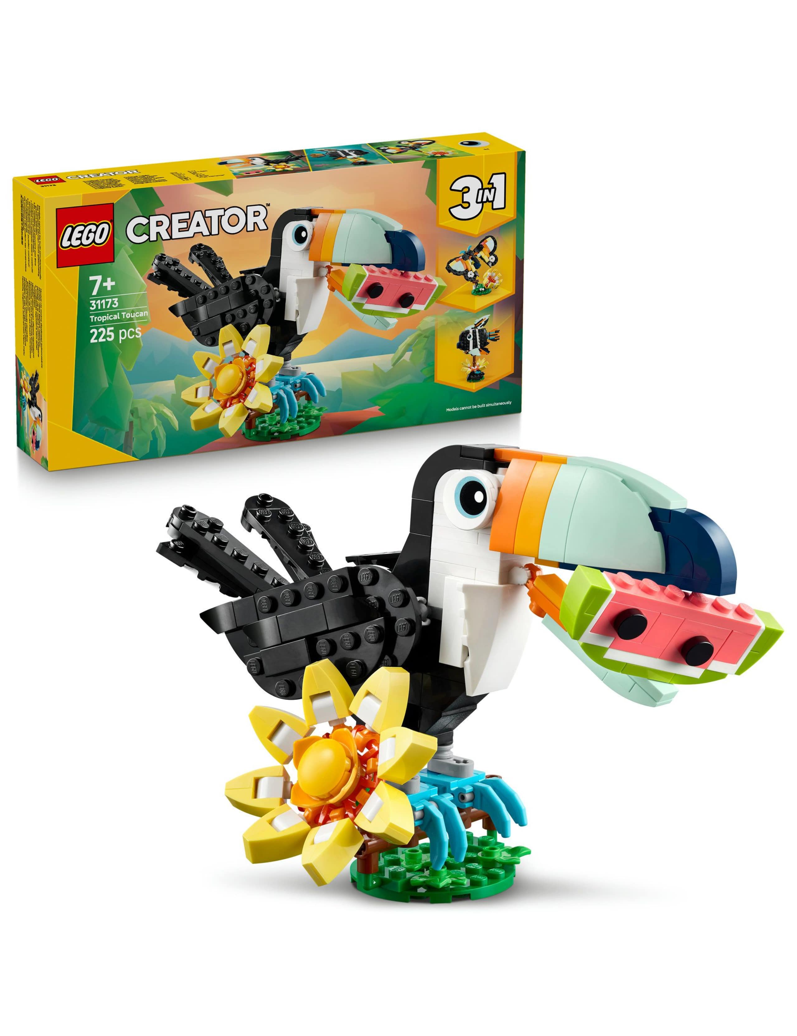 LEGO Creator 3in1 Wild Animals Tropical Toucan 31173(7+ Yrs)